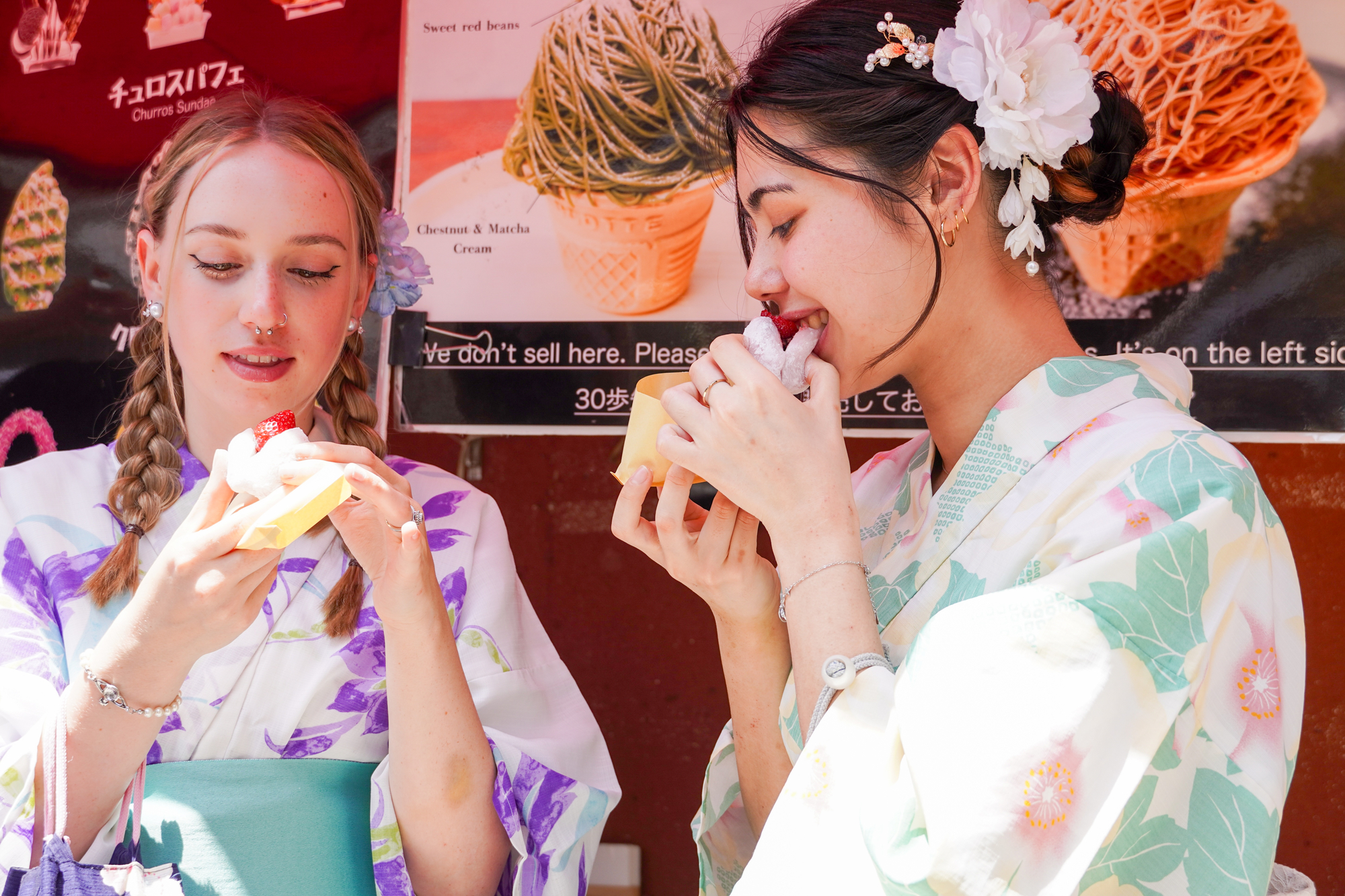 Explore Asakusa Traditions and Food in a Kimono