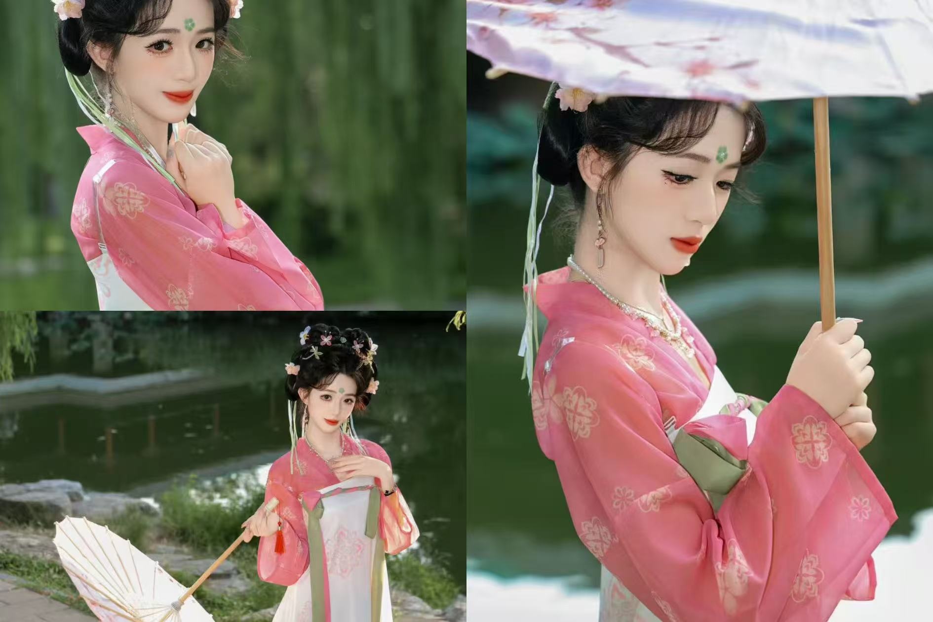 溫婉典雅的宋制漢服，透著江南水鄉的靈秀