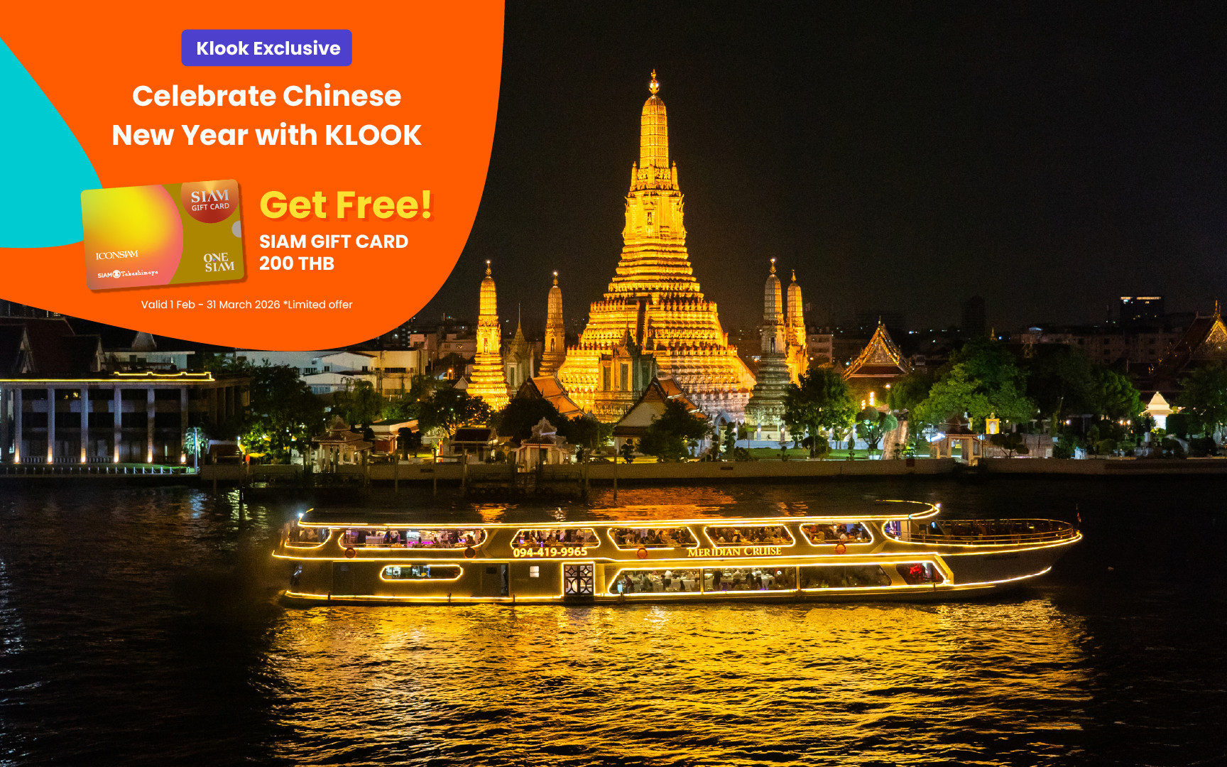 Meridian Dinner Cruise in Bangkok