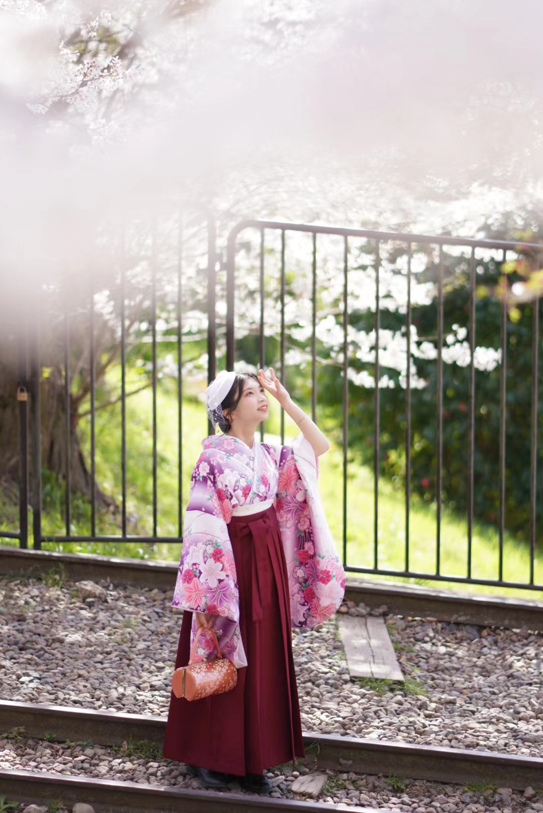 ファッションの 訪問着 楓・紅葉 手描き 日本画 京友禅 袷 着物 未使用 高級 本物 着物