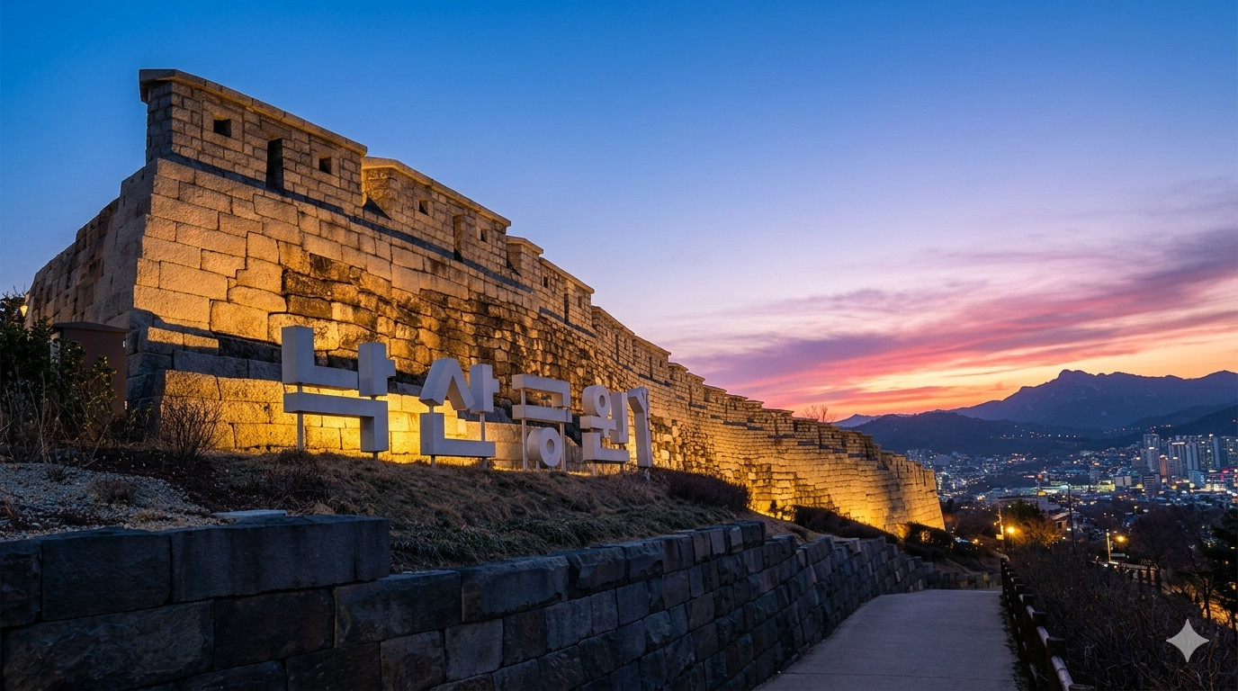 Seoul Gwangjang Market & Naksan Park Sunset Walk
