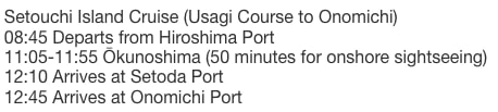 Sea Spica Usagi Course