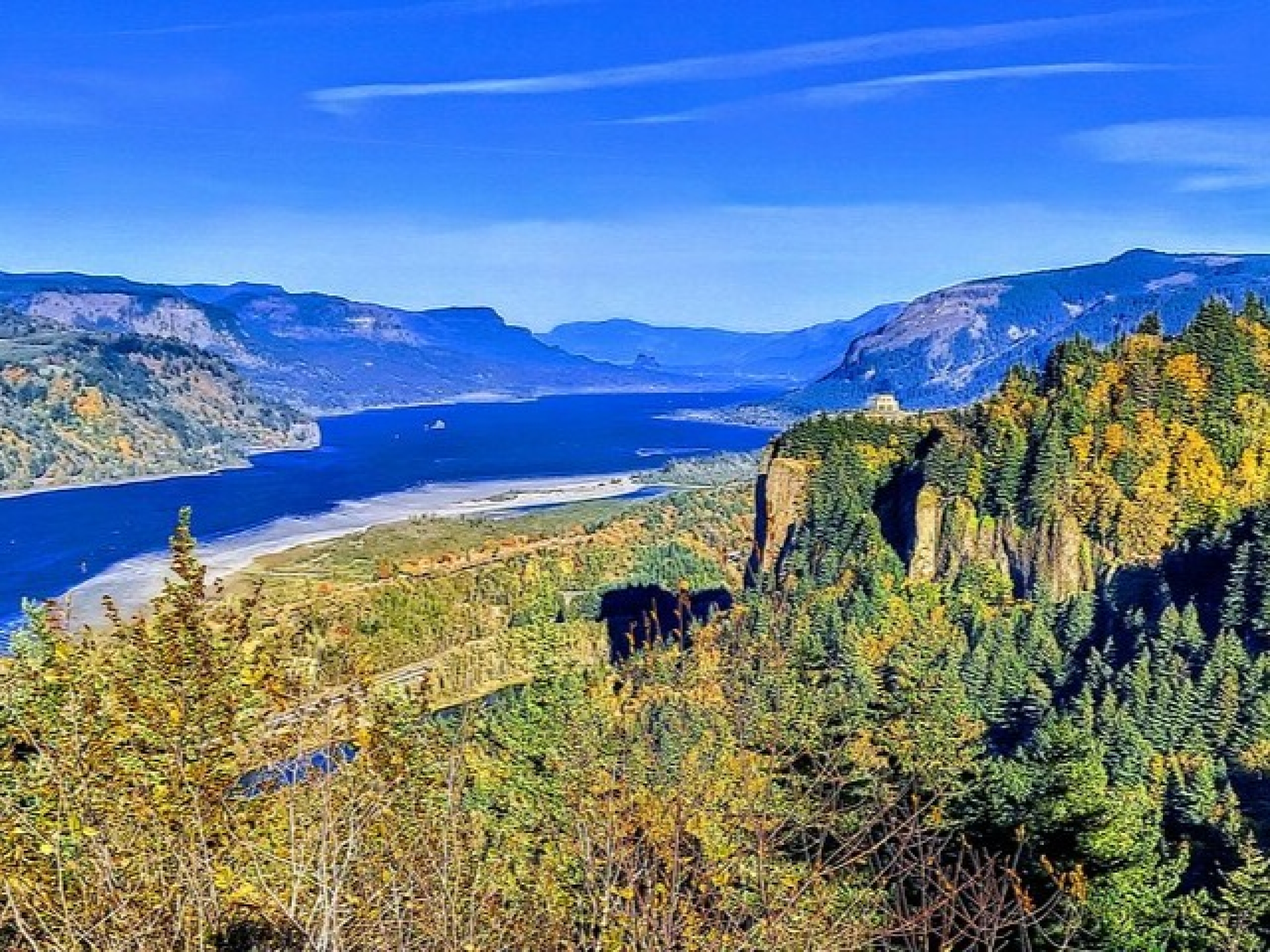 Columbia Gorge Waterfall Afternoon Tour with Free Wine Tasting