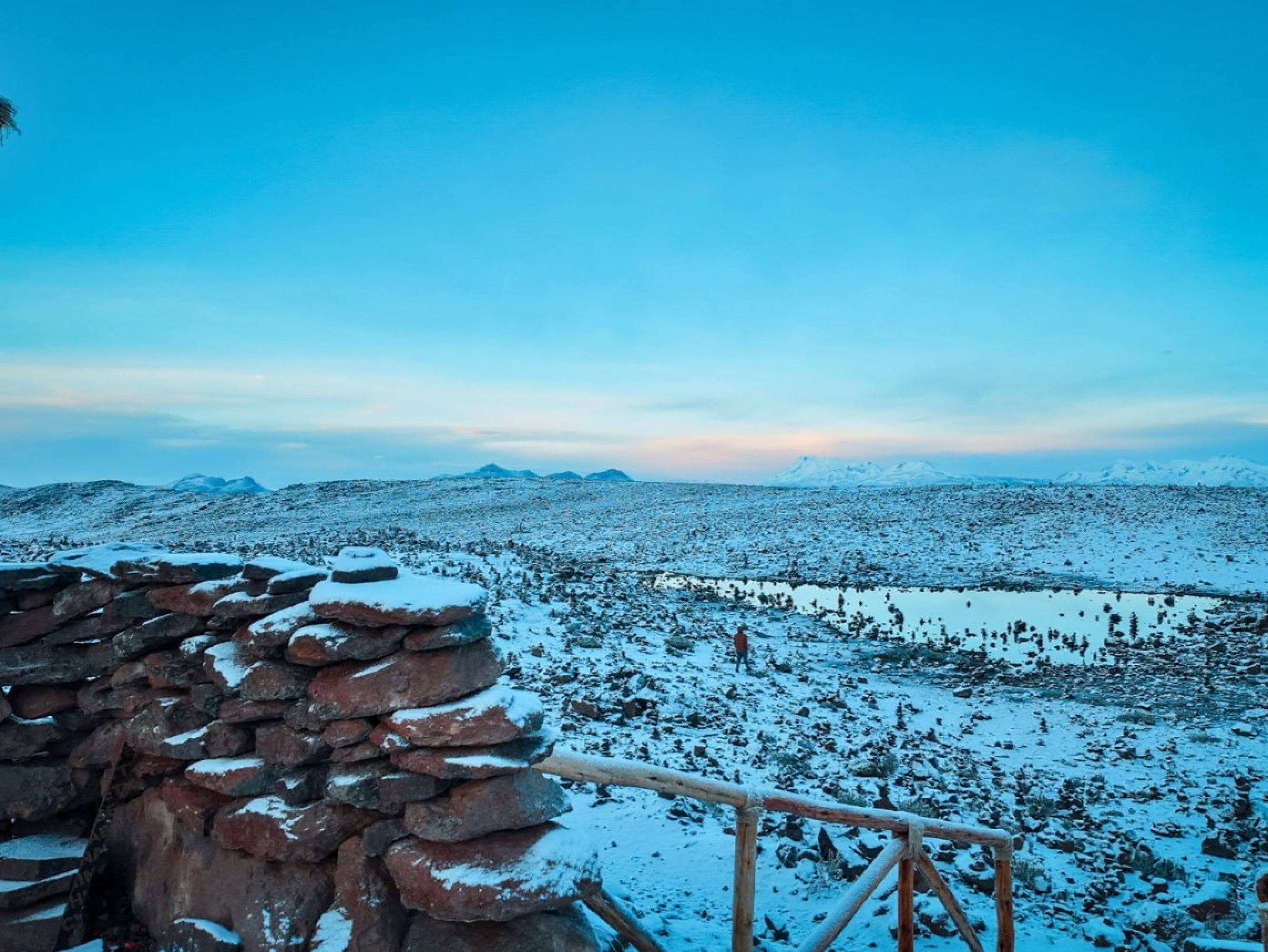 Dawn over Colca Valley reveals majestic condors soaring above a deep, rugged canyon
