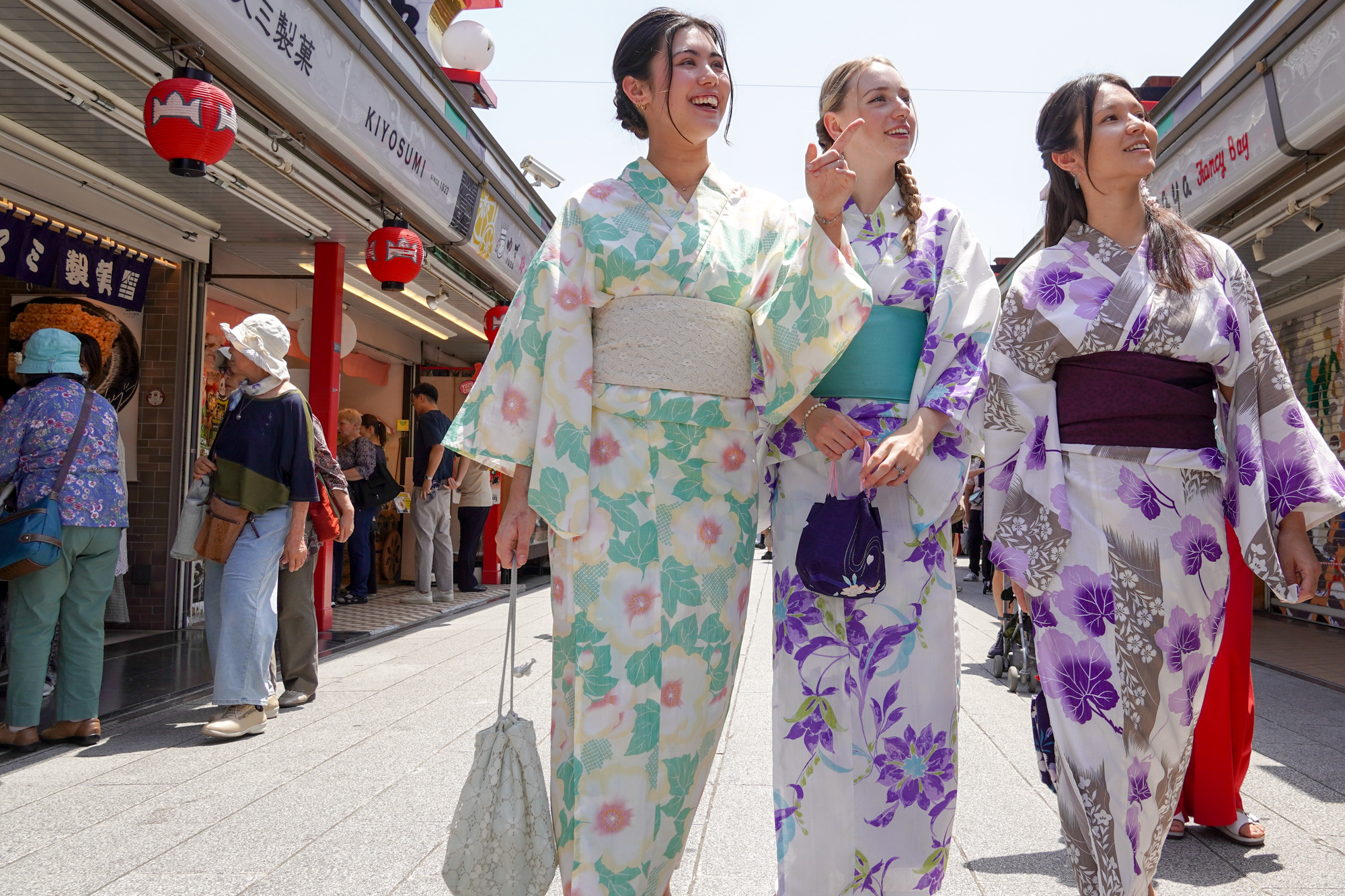 Explore Asakusa Traditions and Food in a Kimono