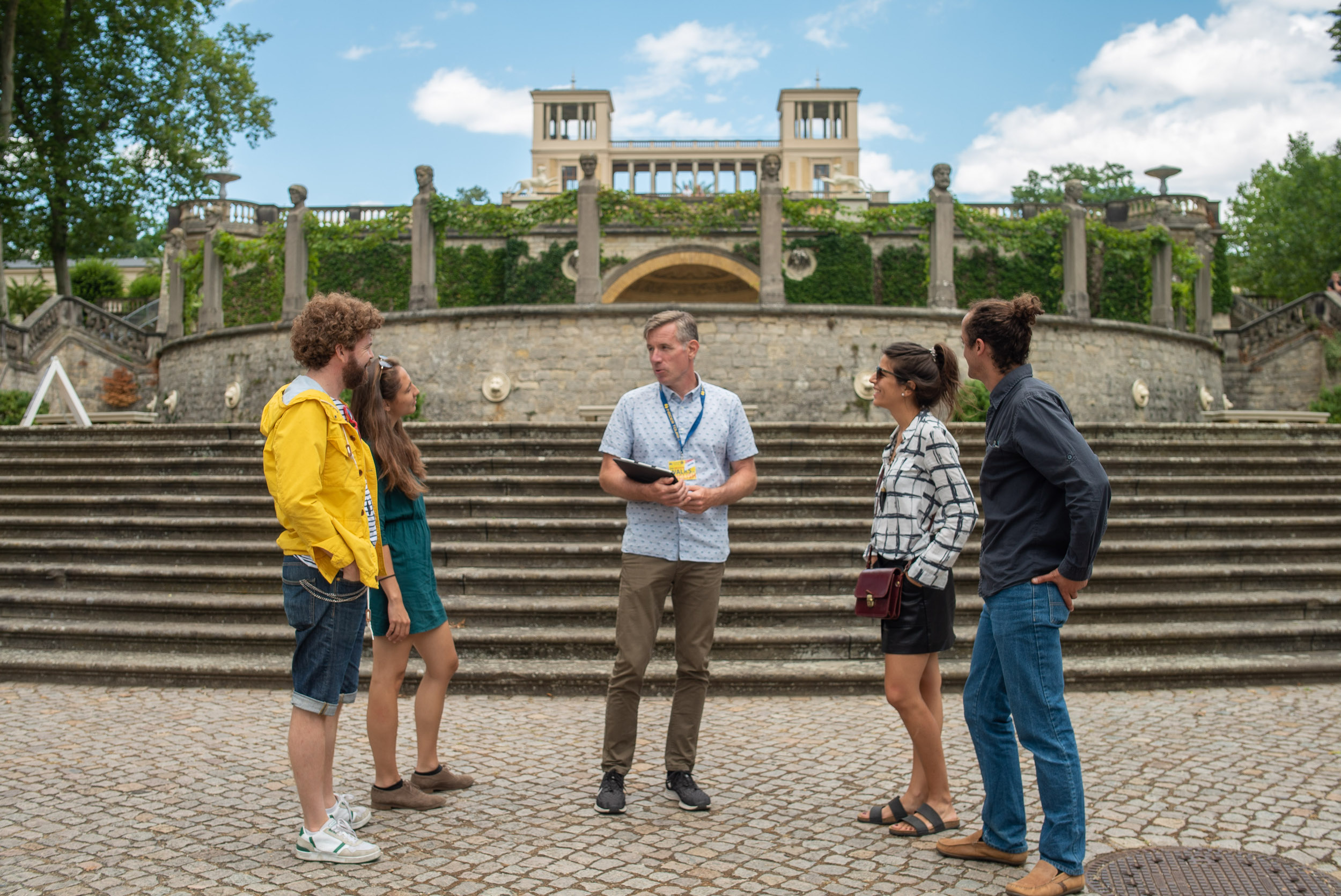 Marvel at the spectacular architecture of the buildings and gardens of Potsdam