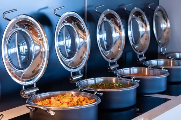 Picture of some dishes in the hotel restaurant