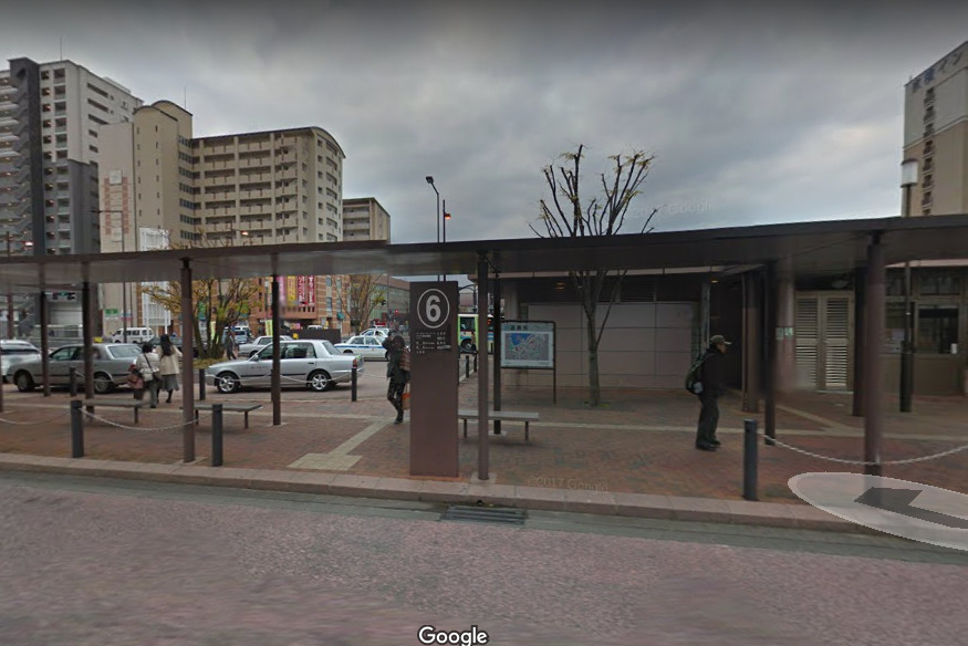 bus No.6 of JR Sasebo Station