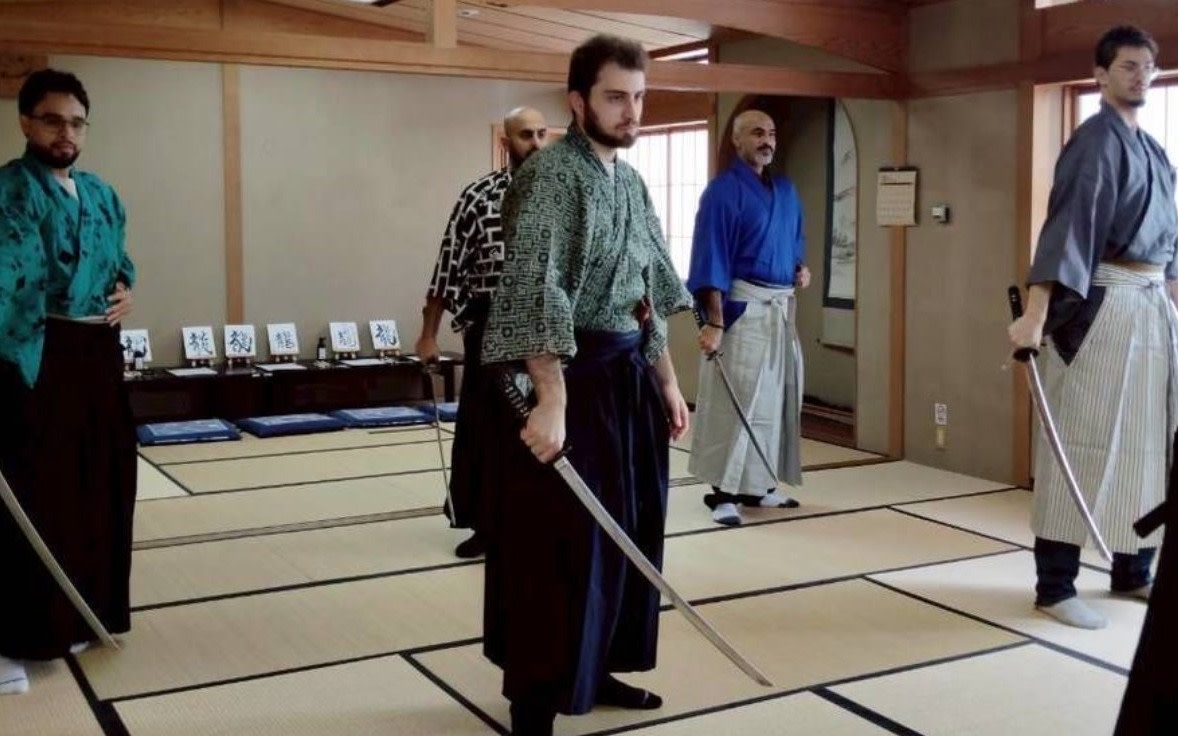 Tokyo Samurai Sword (katana) & Calligraphy with Kimono