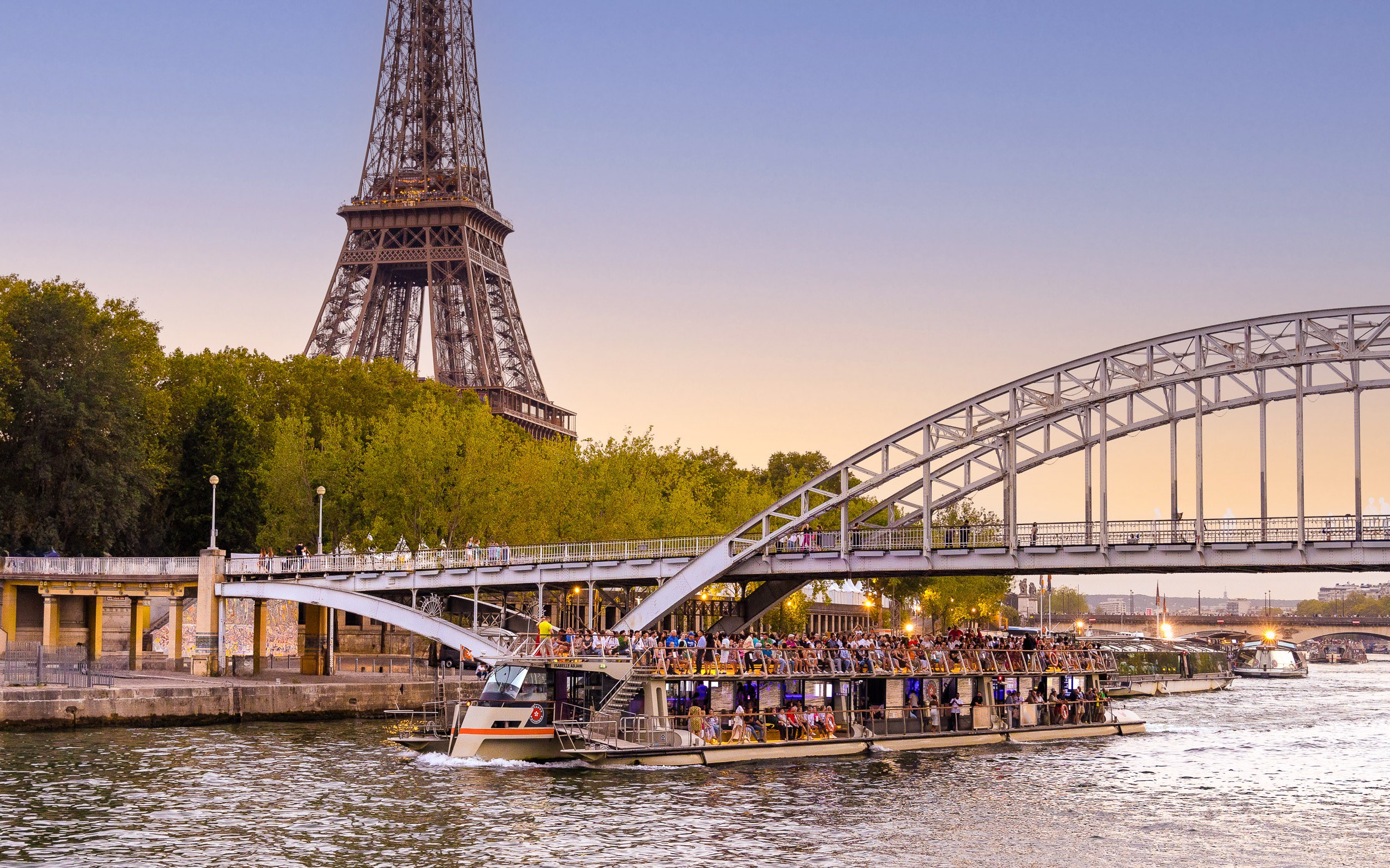 Seine River Sightseeing Cruise with Eiffel Tower Views