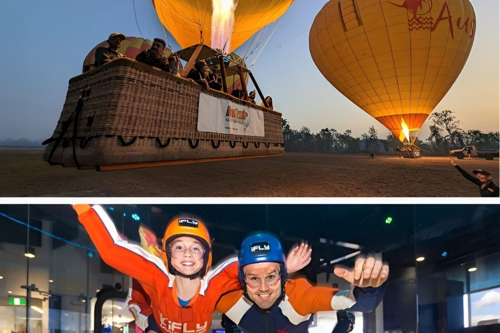 黃金海岸熱氣球之旅 + 免費 iFLY 室內跳傘體驗