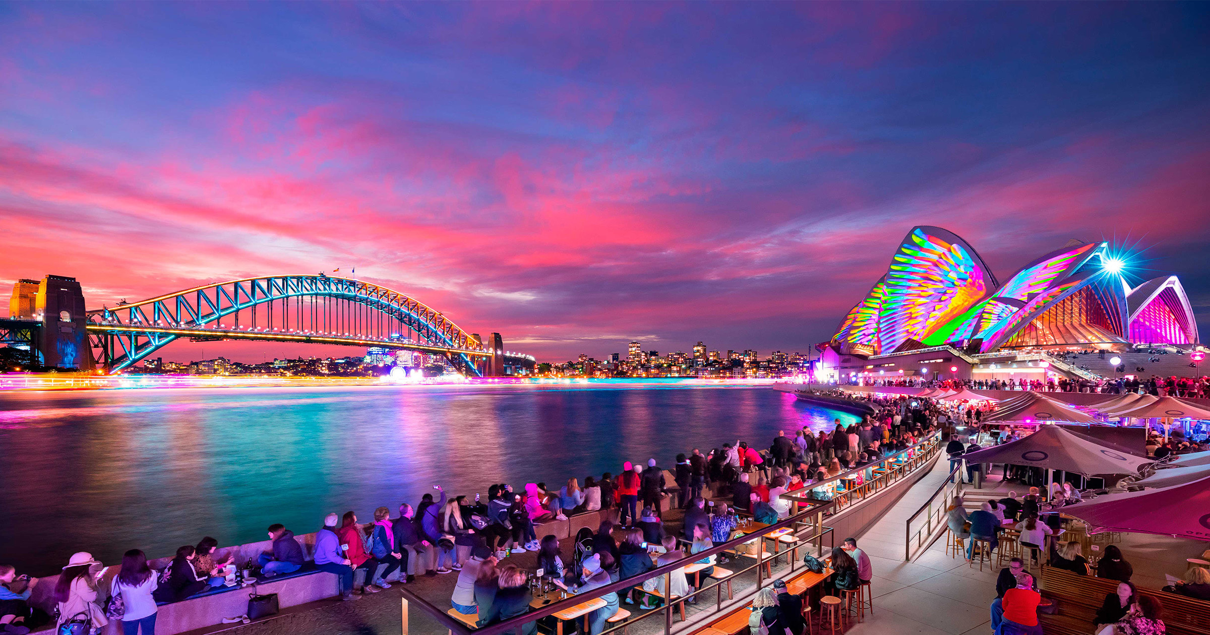 Experience Sydney's Vivid lights on a luxury cruise!