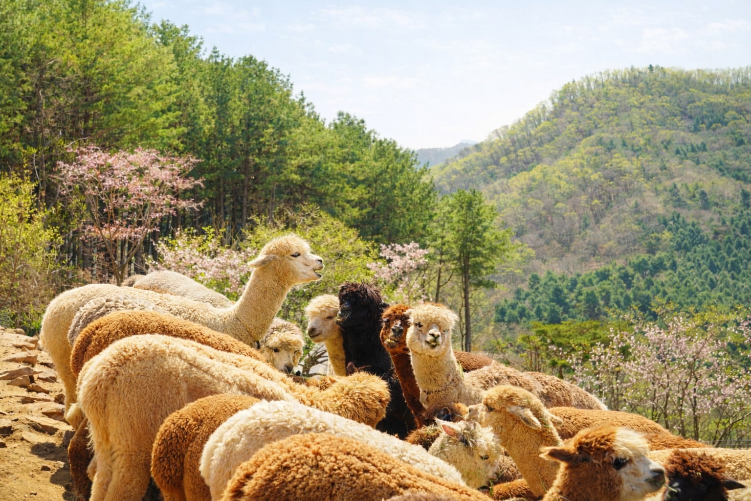 與可愛的草泥馬見面並互動