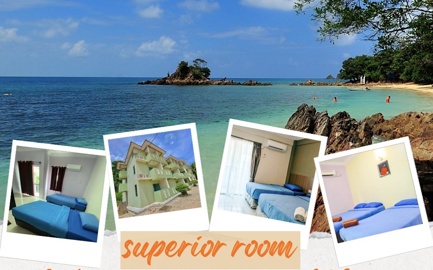 3D2N or 2D1N Stay at Kapas Coral Beach Resort in Pulau Kapas