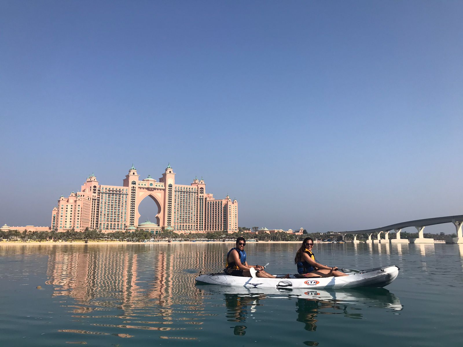 朱美拉棕櫚島雙人皮划艇之旅