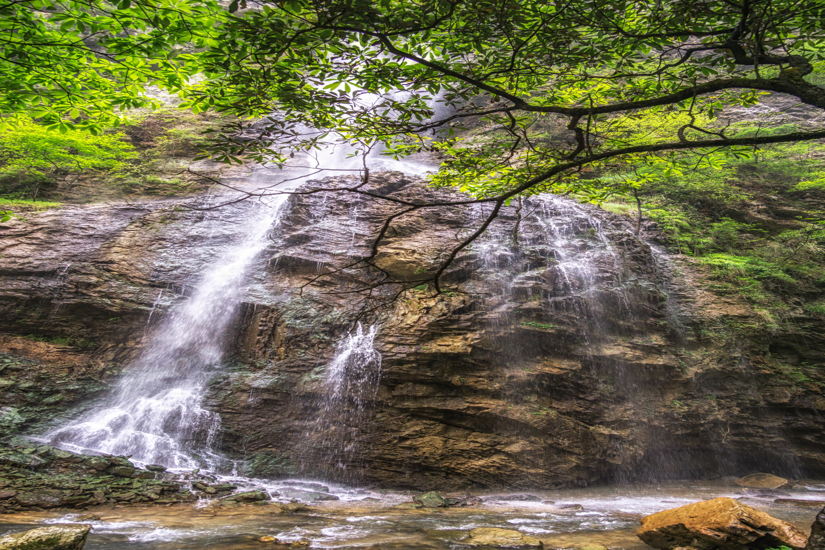 “小九寨溝”之美譽的張家界大峽谷景區，零距離接觸張家界“奇峰三千，秀水八百”的神奇瑰麗。