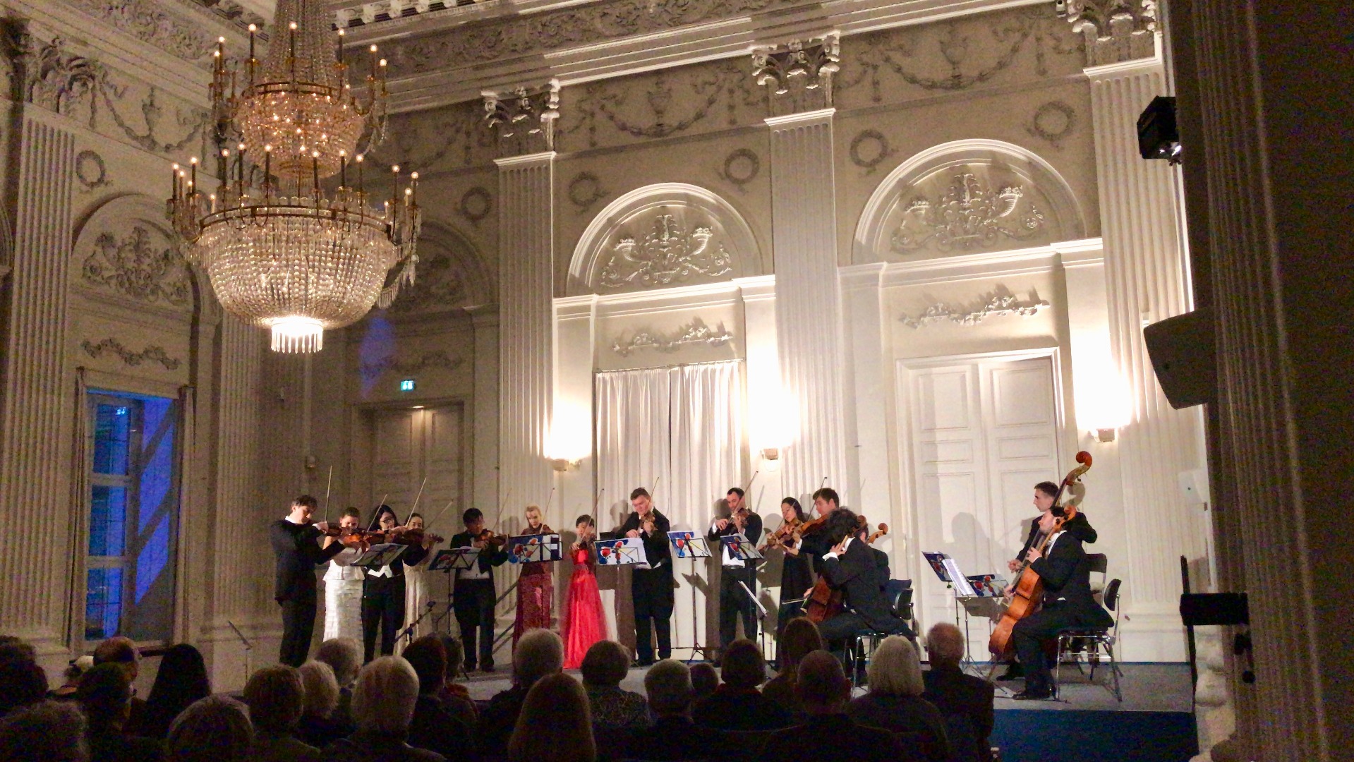 Max-Joseph-Hall with musicians playing