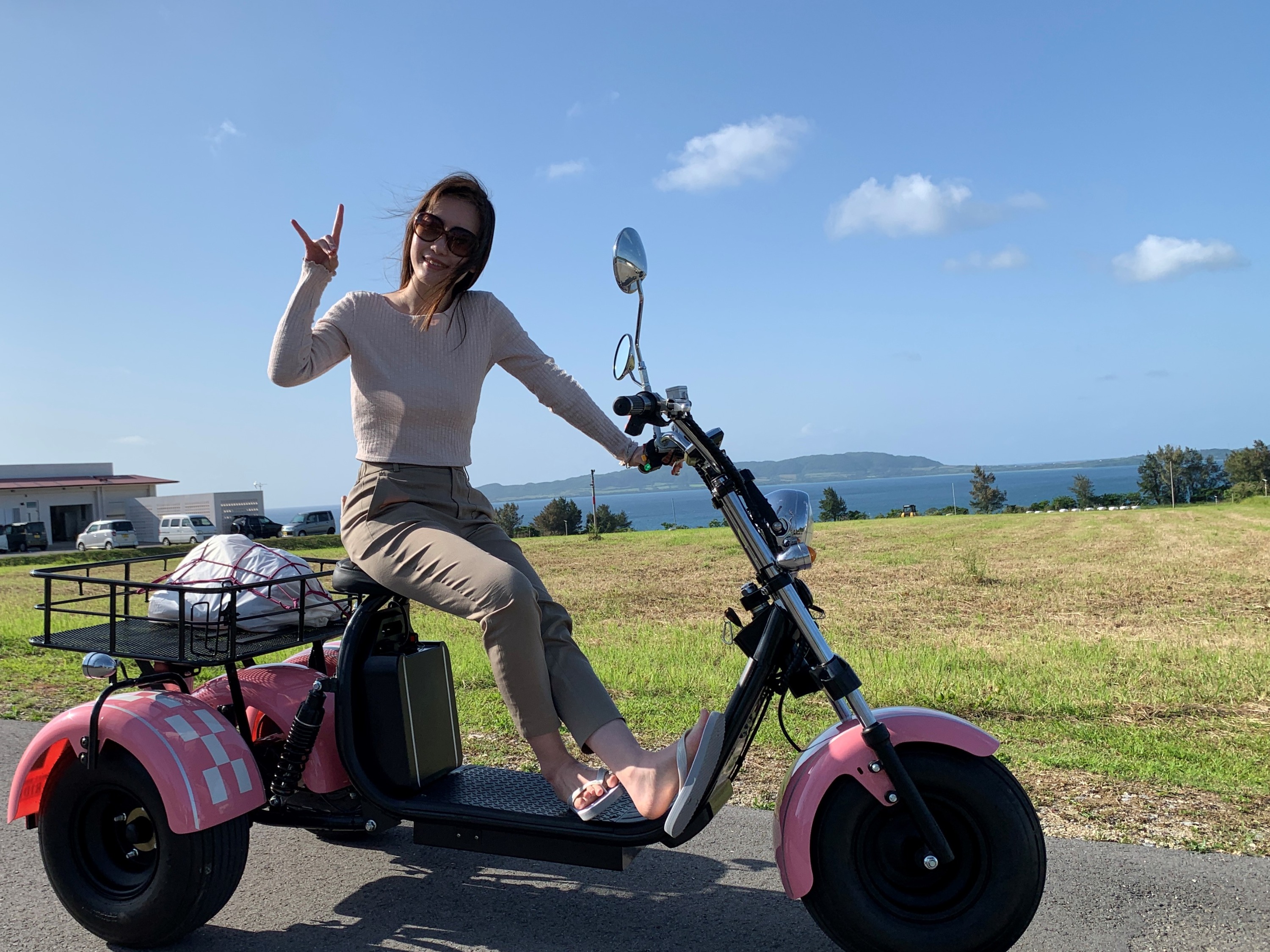 石垣島 Blaze EV Trike 三輪電動車A行程（名藏灣＆富崎海灘＆Kannonsaki 燈塔＆其他景點）