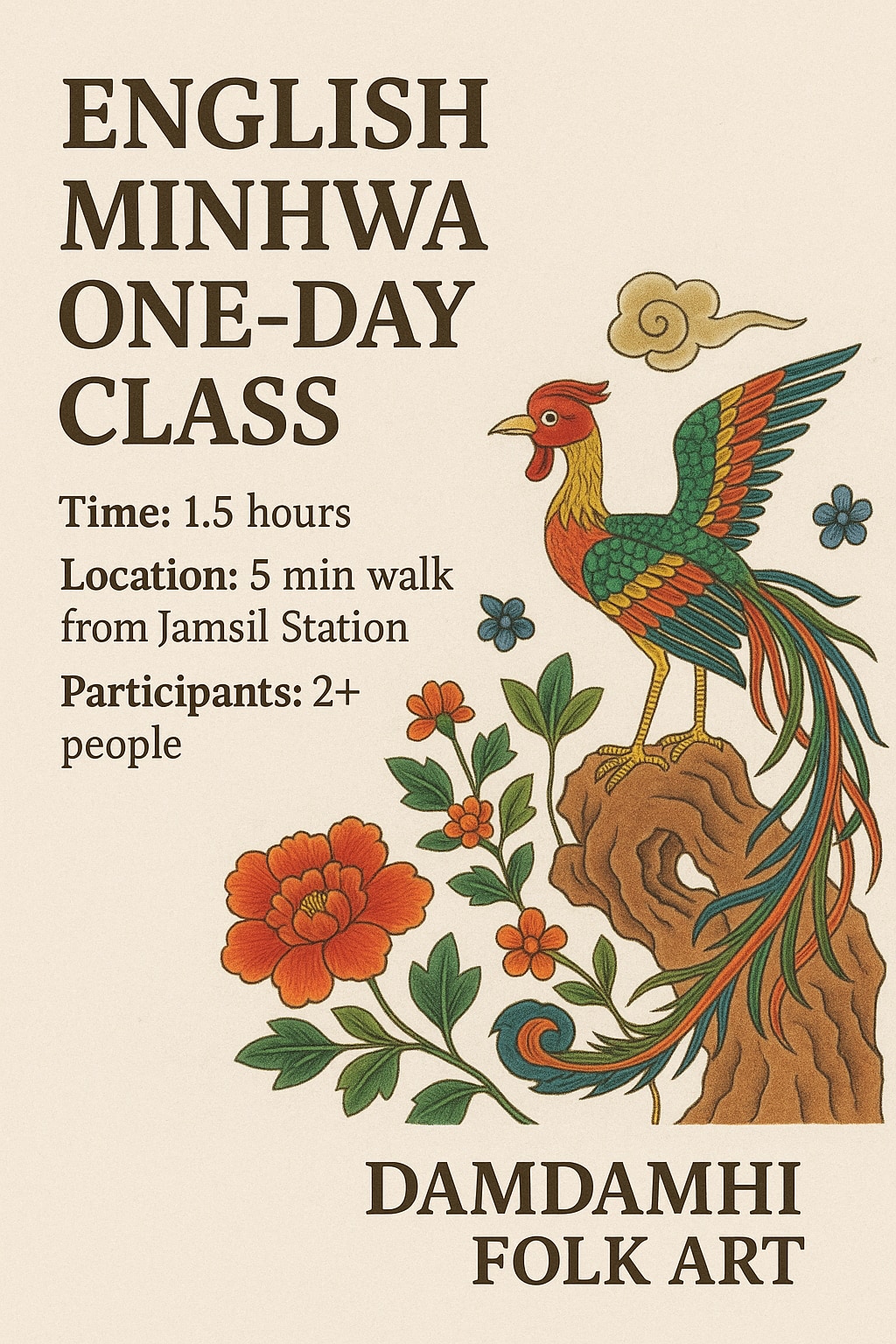 Korean Folk Art & Calligraphy One day class