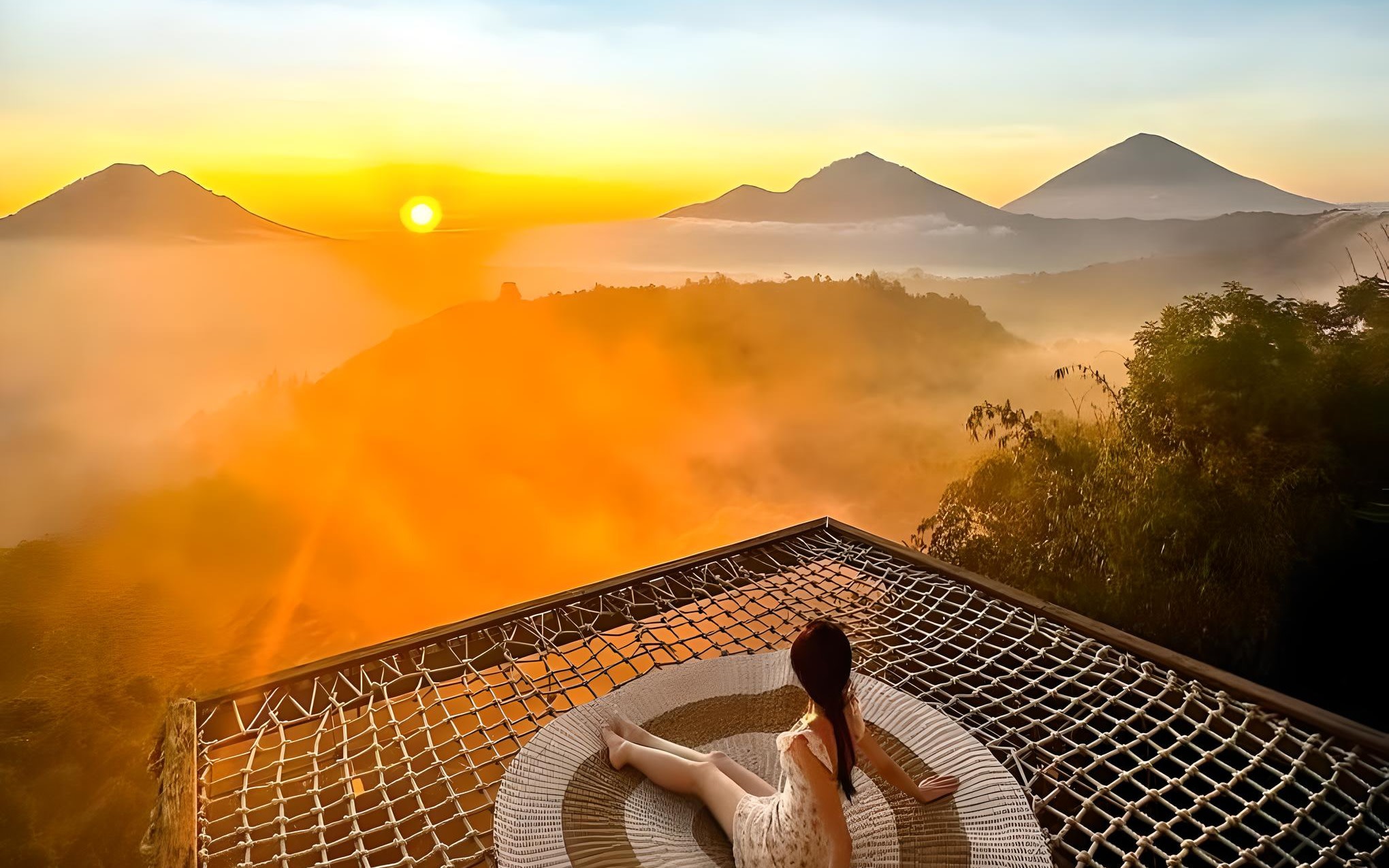 Sukawana Sunrise Kintamani Cafe, Tegenungan Waterfall & Rice Terrace