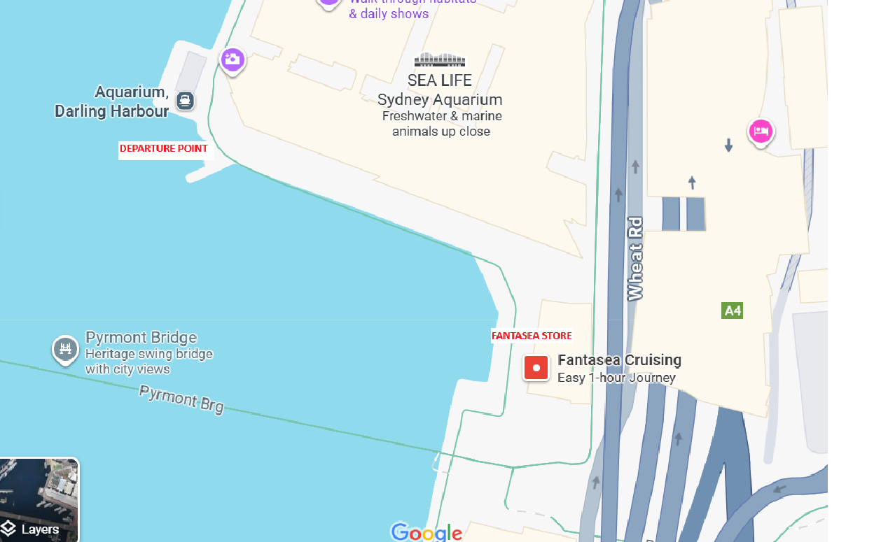 Fantasea Cruising Map