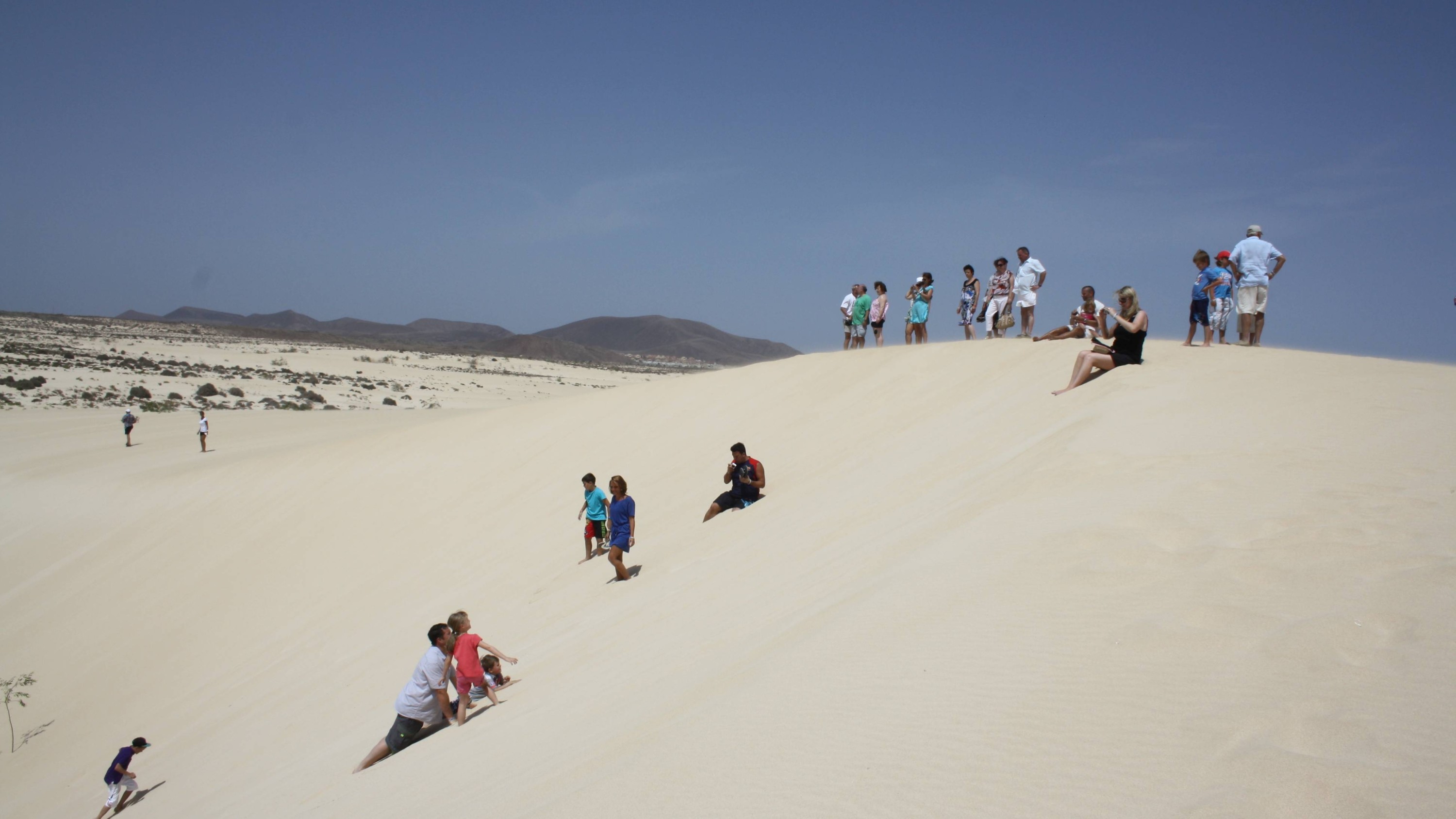 Majestic white sand dunes at the Natural Park, perfect for adventurous exploration
