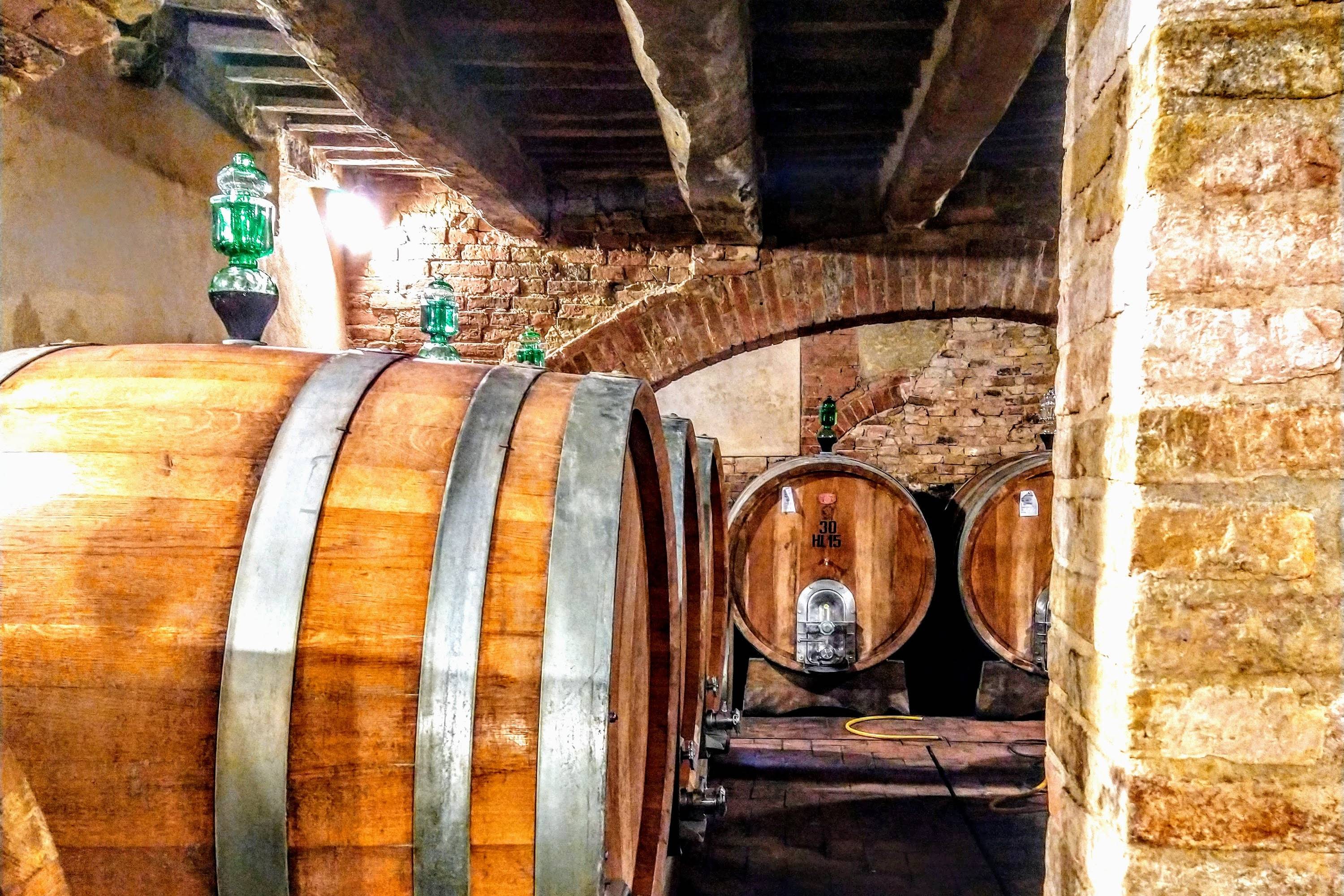 Brunello wine tasting tour in Montalcino with lunch inside castle
