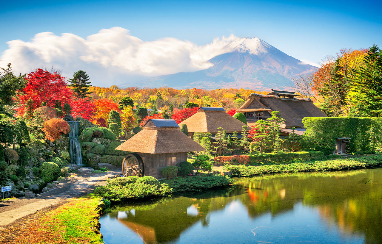 網紅打卡勝地-新倉山淺間公園&日川時計店&忍野八海&河口湖大石公園&河口湖楓葉迴廊