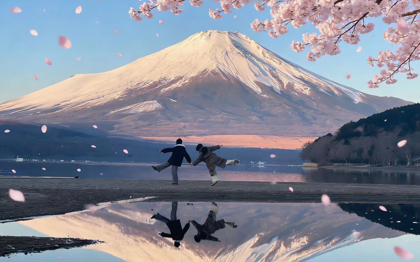 [Mt. Fuji's Six Best Photo Spots + Flower Viewing] Lake Yamanaka for Mt. Fuji Reflection & Hikawa Clock Shop & Lawson Convenience Store & Arakura Sengen Park & Lake Kawaguchi | Departure from Tokyo