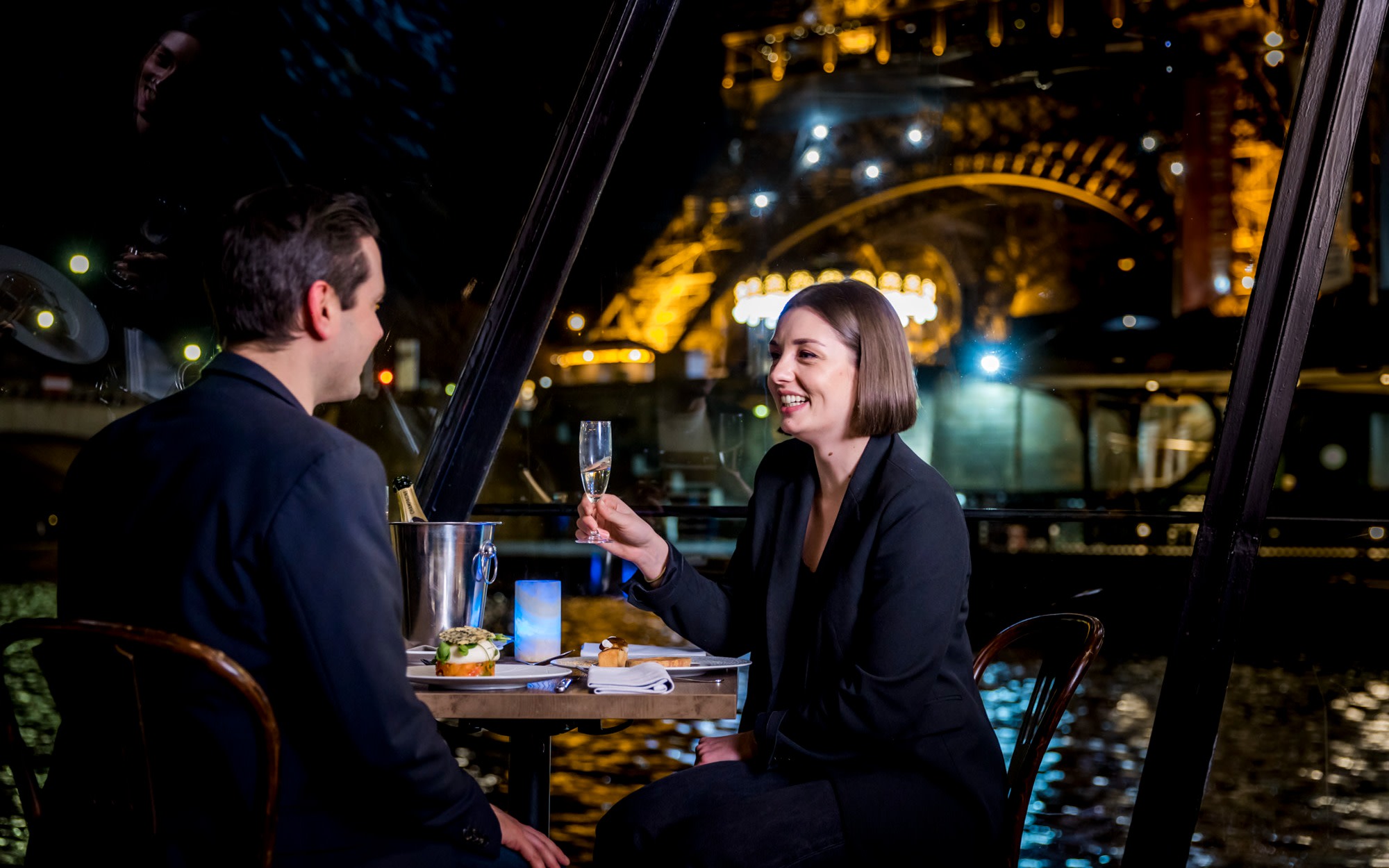 Seine River Dinner Cruise, Eiffel Tower, and Moulin Rouge in Paris