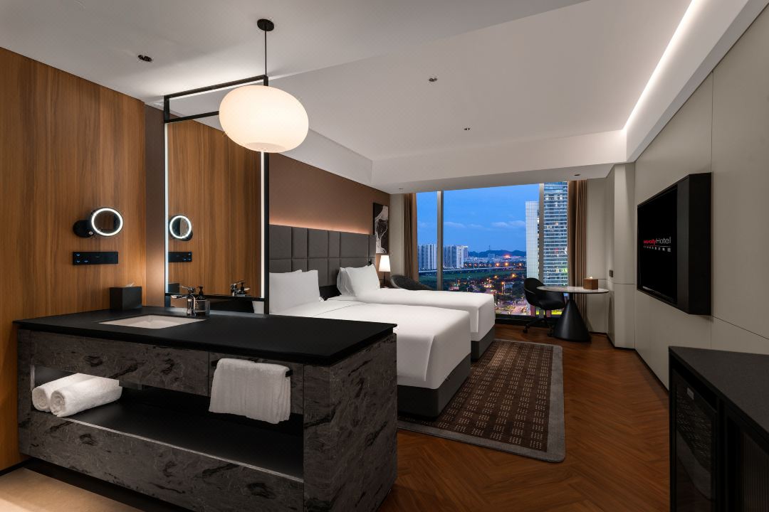 Guangzhou South Station Intercity Hotel Twin Room Type