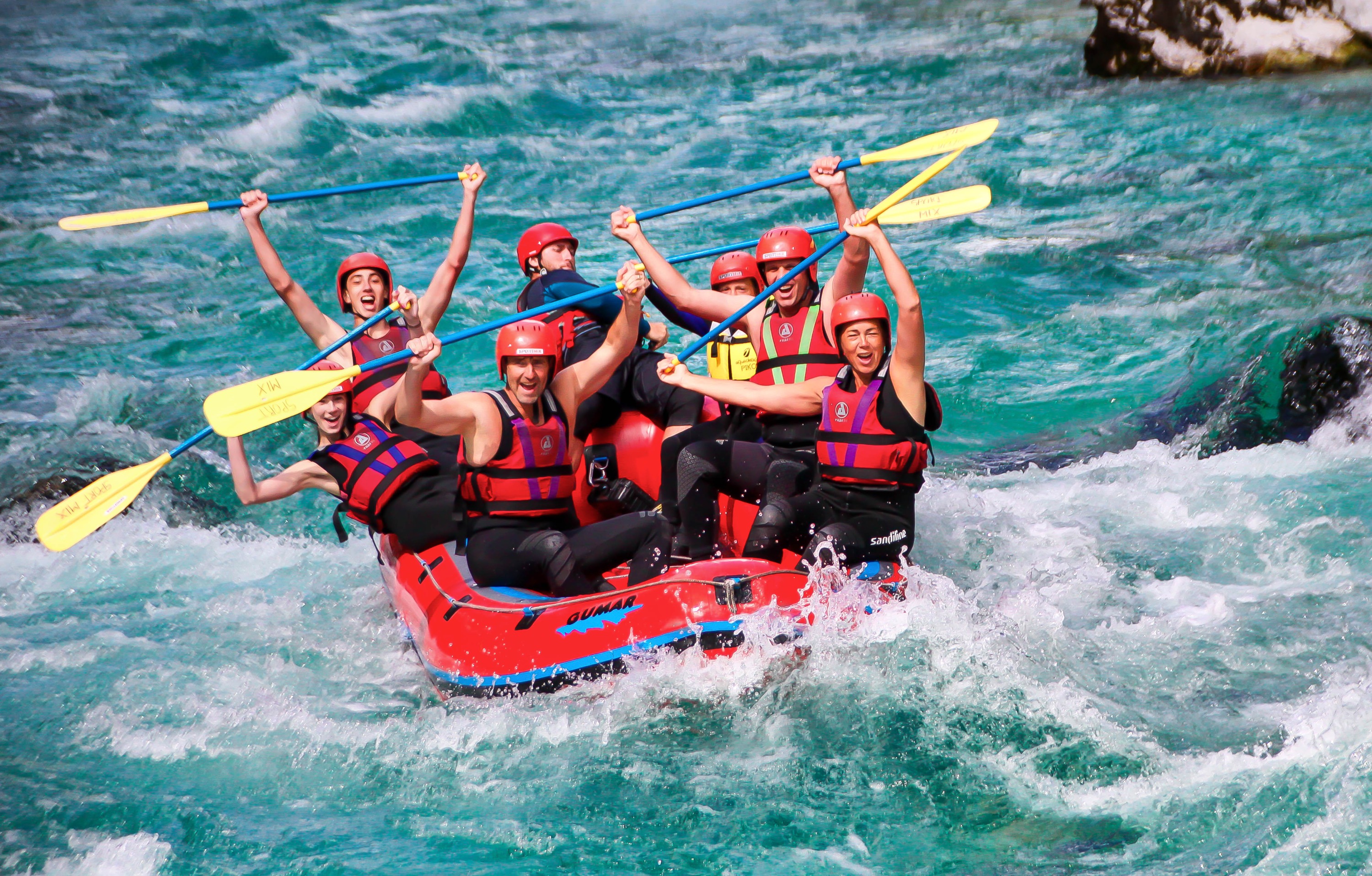 Rafting on the Soca River
