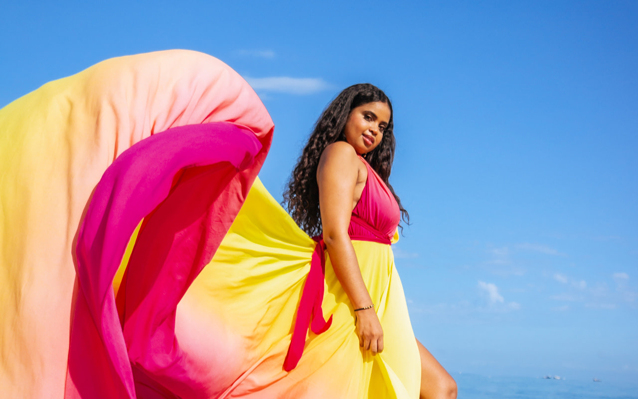 Flying Dress Private Photography Experience in Santa Marta