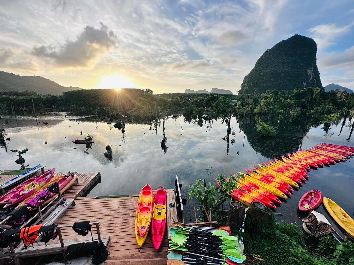 Kayaking Klong Root Viewpoint, Fish Feeding, Elephant Care, ATV Ride