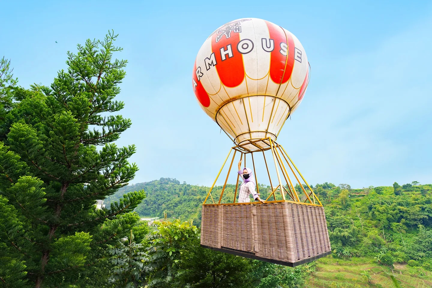 體驗熱氣球，感受在空中漂浮的錯覺