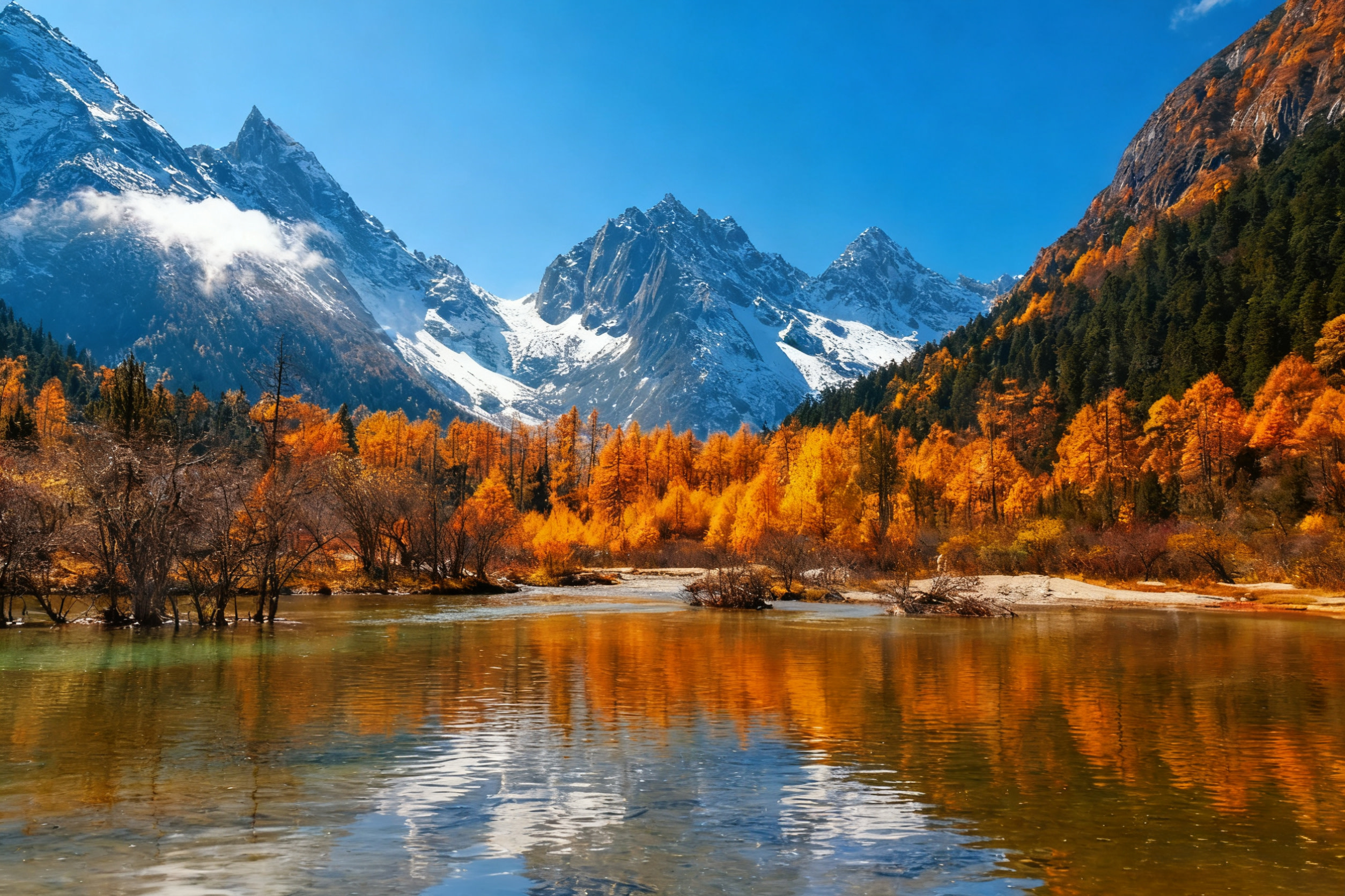 One-day tour to Bipenggou Snow Mountain Fairy Tale World, Sichuan