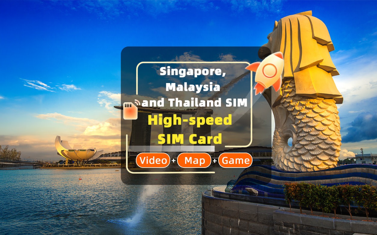 Singapore, Malaysia & Thailand Unlimited SIM Card (Pick Up at Hong Kong Airport)