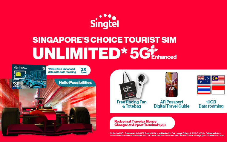 Singtel 5G Singapore SIM Card (SG Airport & City Pick Up)