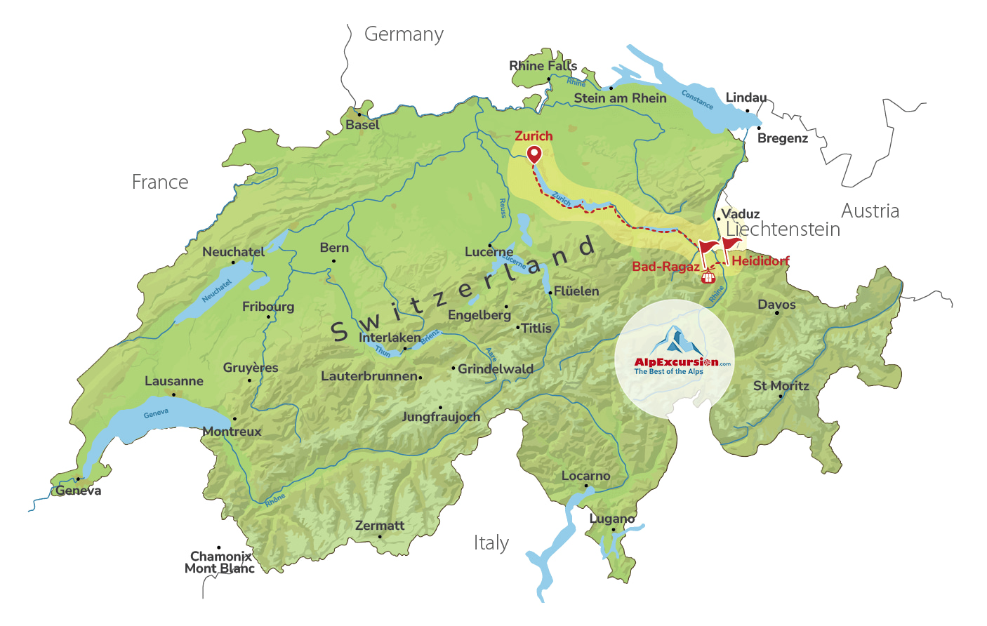 Heidi World Day Trip Private Tour from Zurich