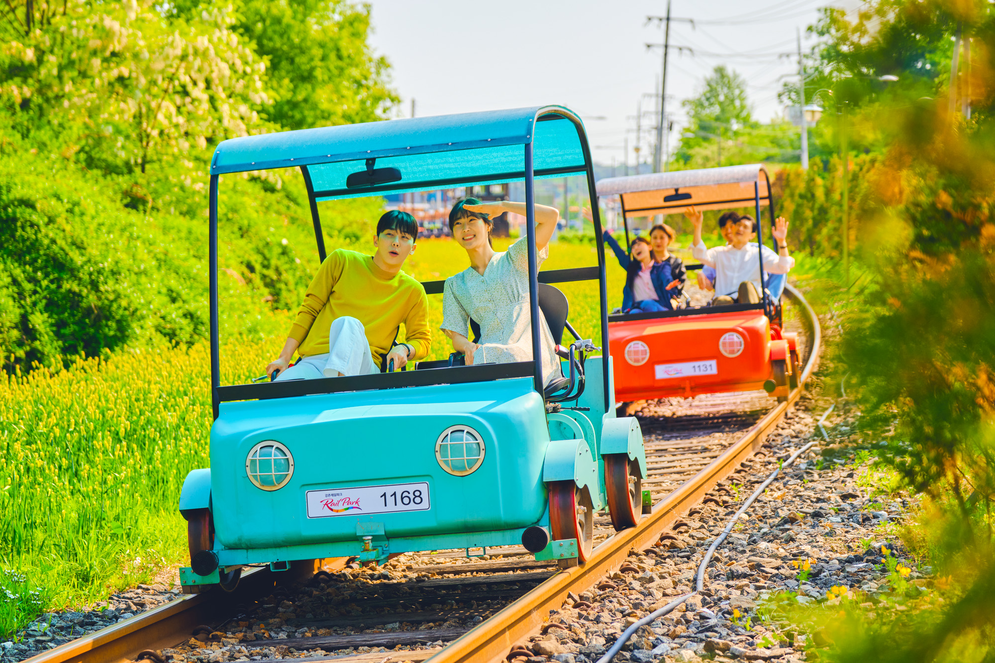 參與許多韓國電視節目中出現的相同單車體驗
