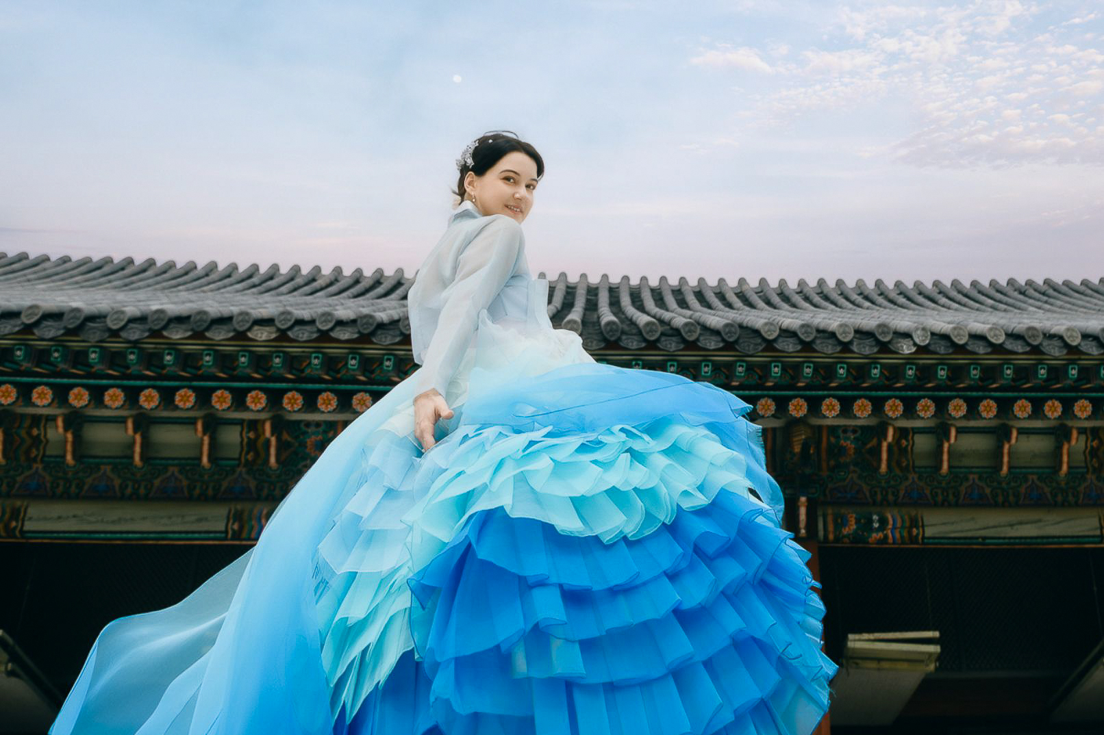 Hansungan Hanbok Photography at Gyeongbokgung, Korea