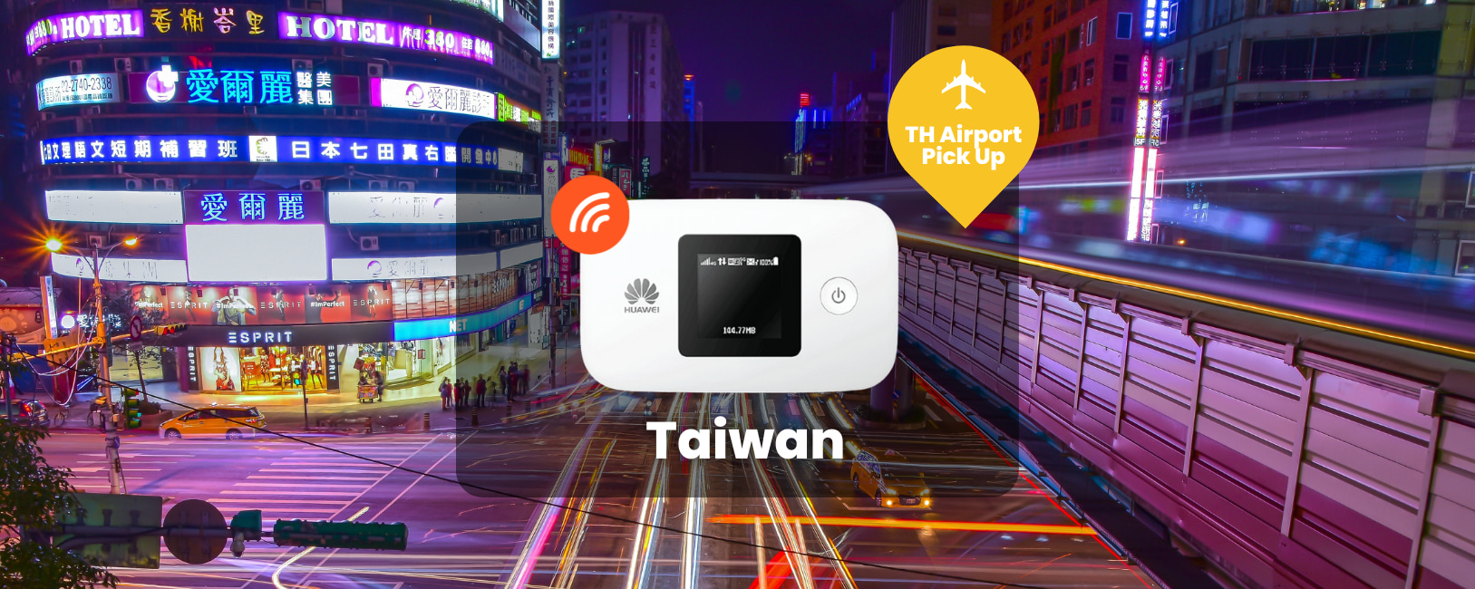 【特惠】台灣4G WiFi分享器（無限流量，泰國機場領取）