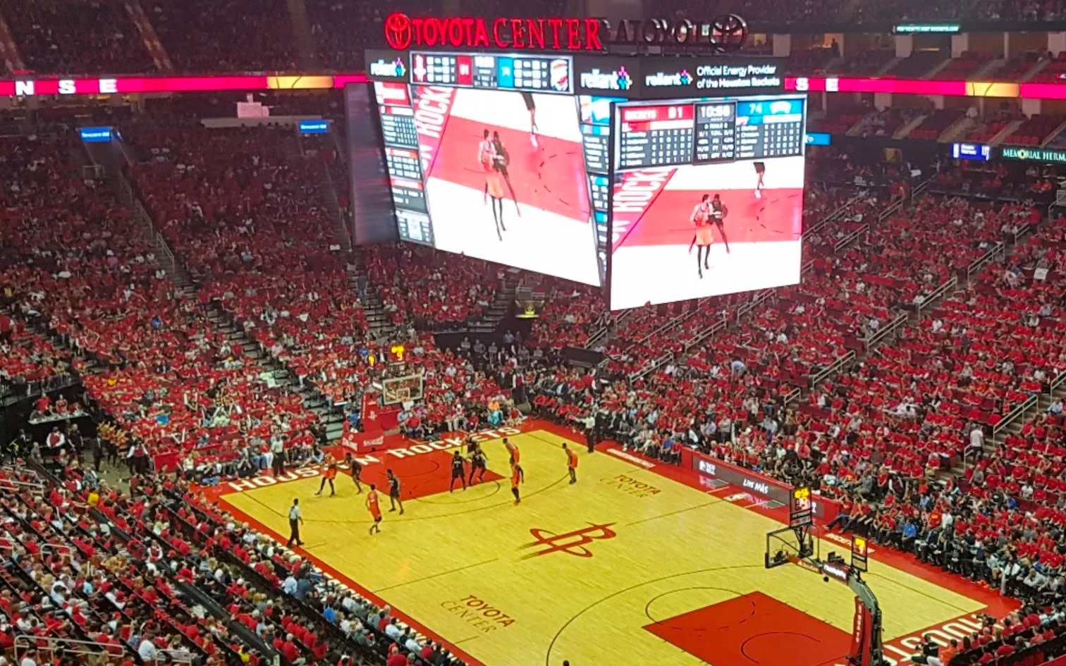 Houston Rockets Basketball Game at Toyota Center