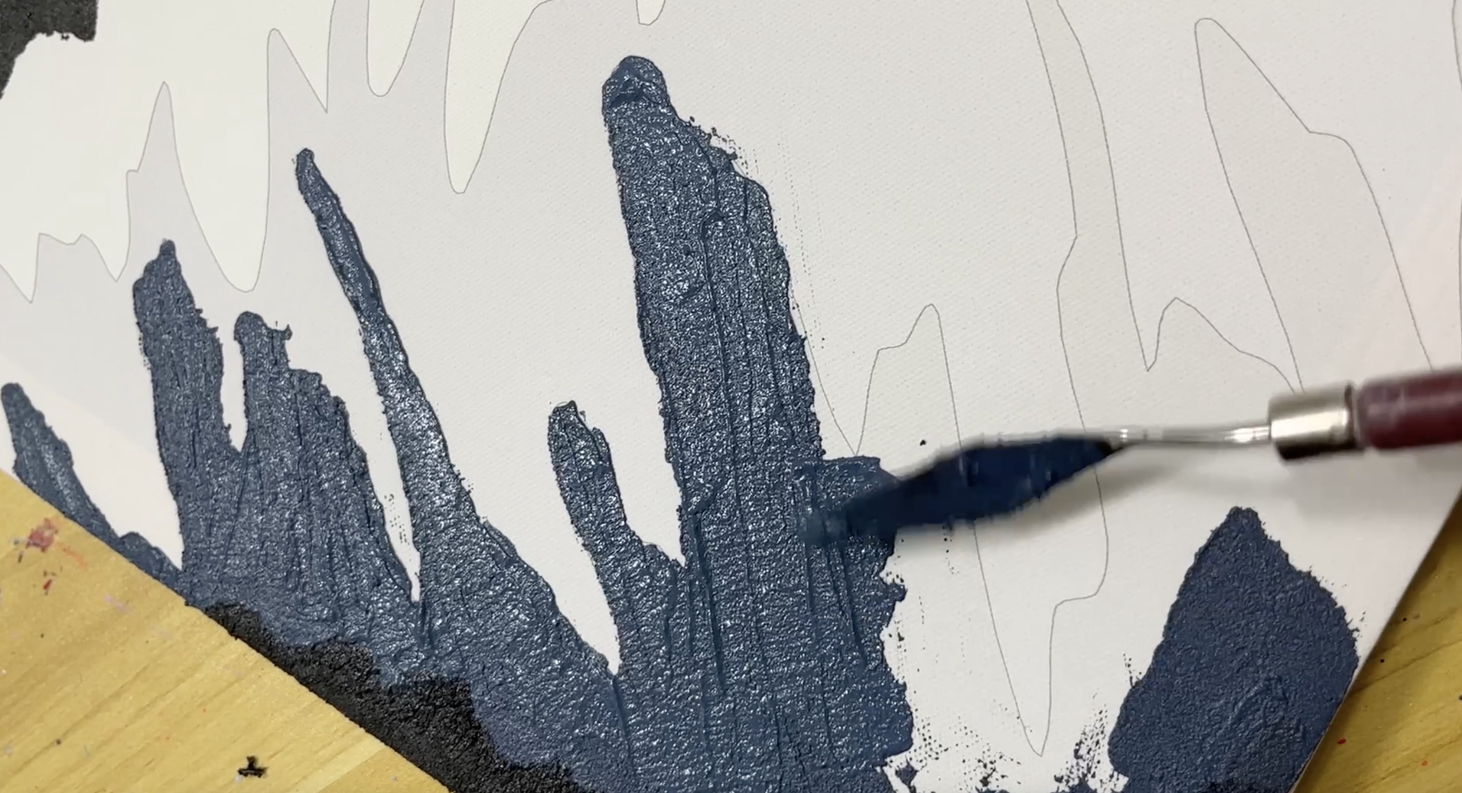 Palette Knife Textured Sand Painting Workshop