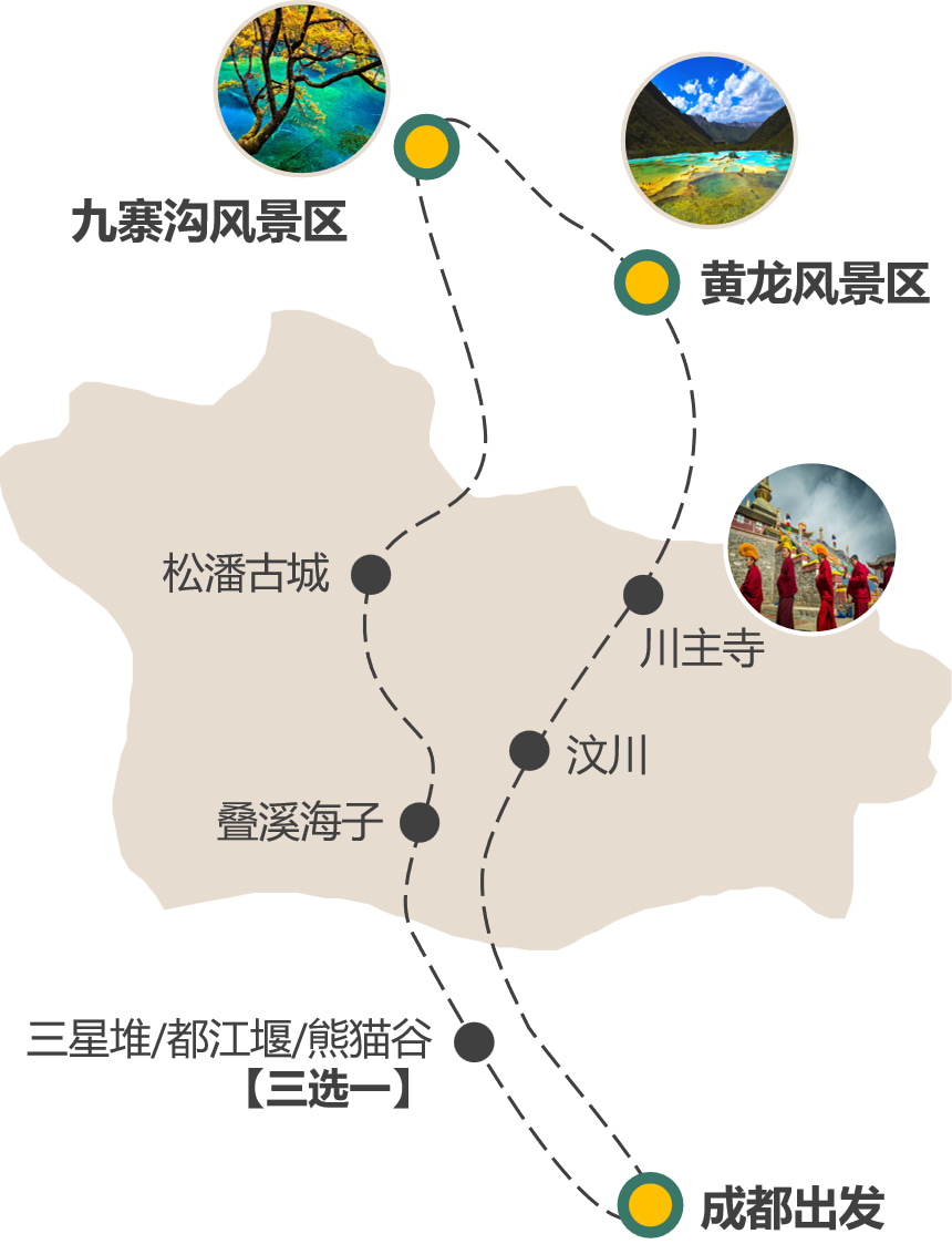 【易遊網獨家】四川絕色九寨3日+X私家團（九寨溝嗨玩一整天+專業旅拍+贈送晚餐+指定五鑽及以上酒店）