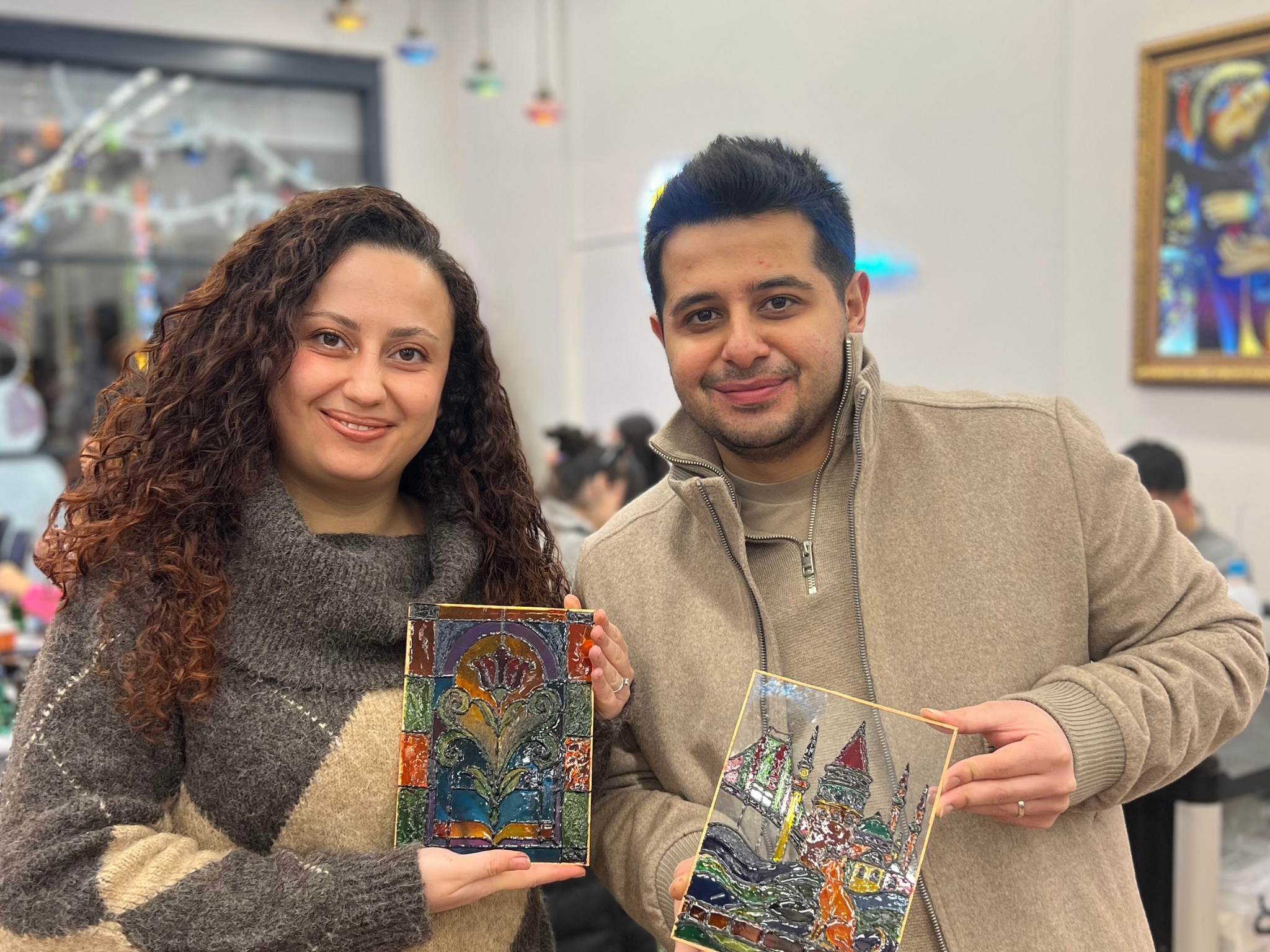 Traditional Stained Glass Painting Workshop in Cappadocia