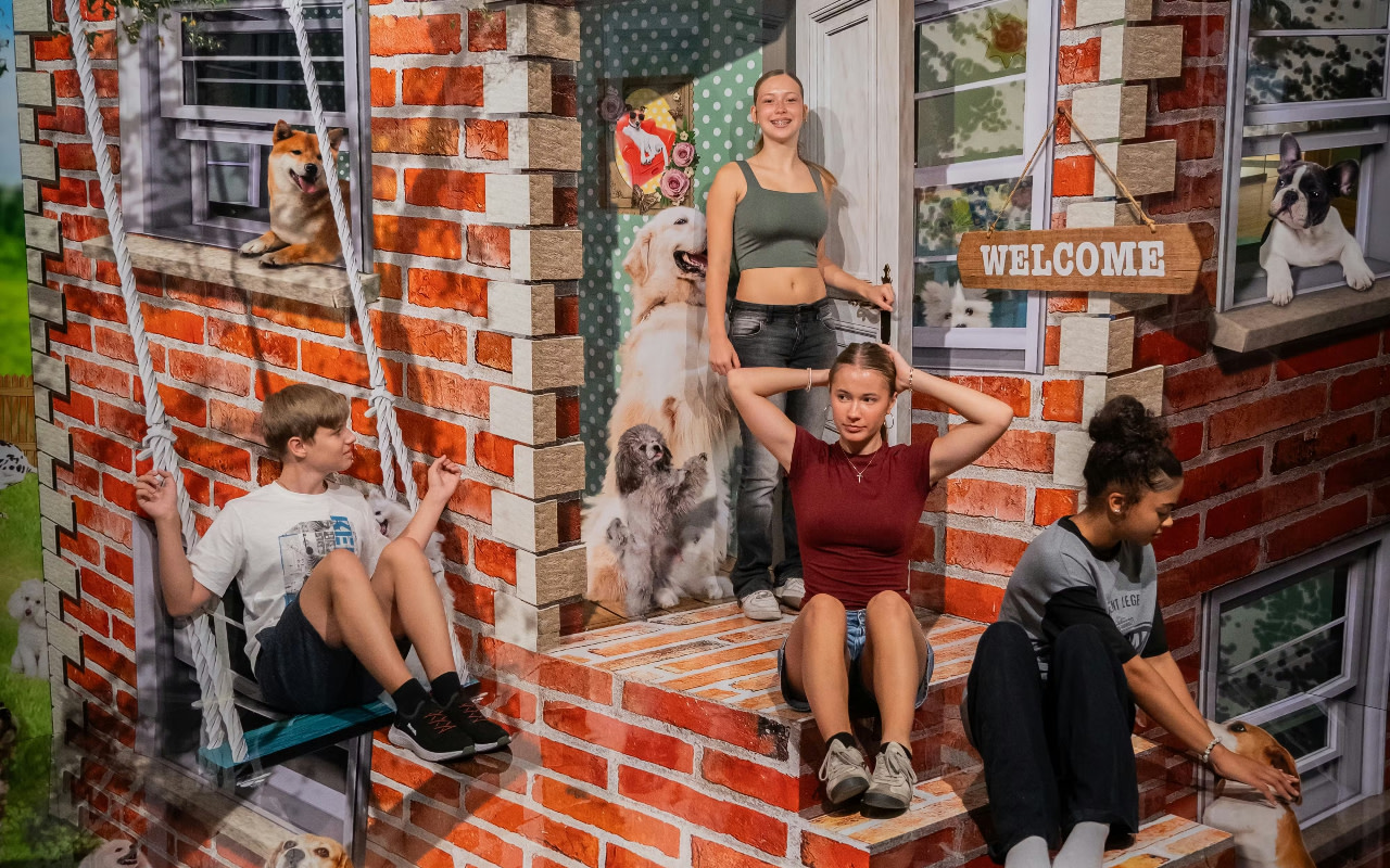 與可愛狗狗一同踏入柏林不可思議的 3D 藝術世界