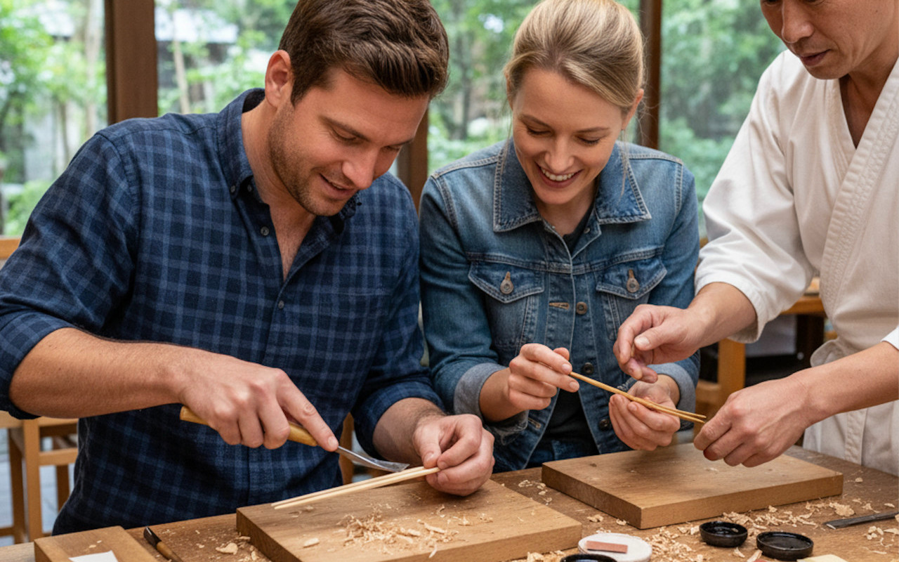 Kyoto: Gion Chopsticks Making Class