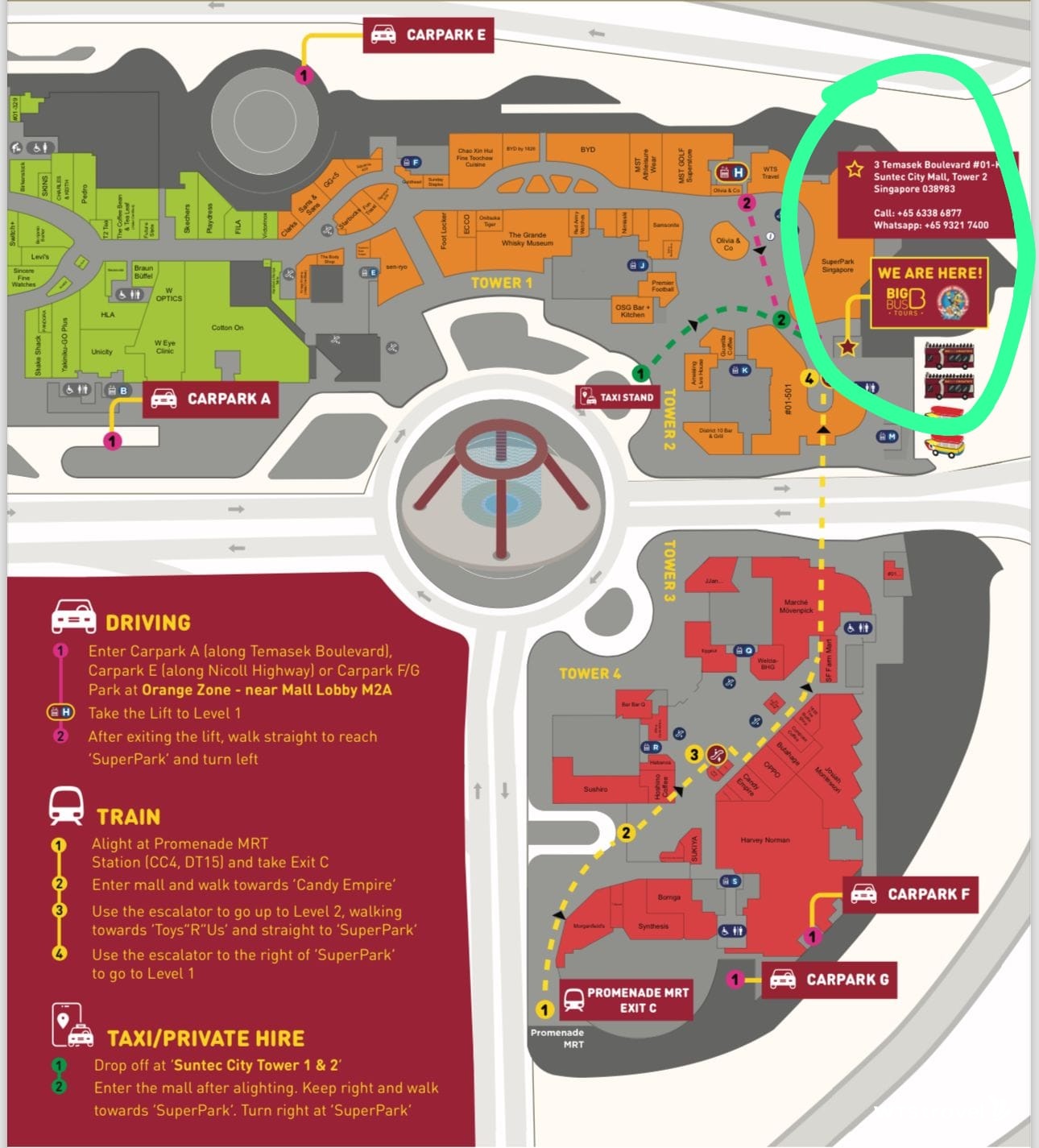 SUNTEC CITY MALL (Tower 2 Coach Bay)