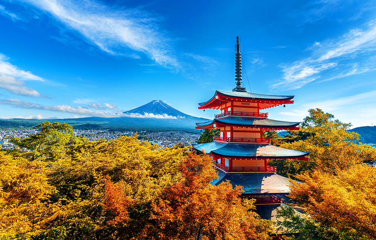 富士山探索之旅-新倉山淺間公園·天梯小鎮·忍野八海·河口湖大石公園·西湖療愈里根場一日遊